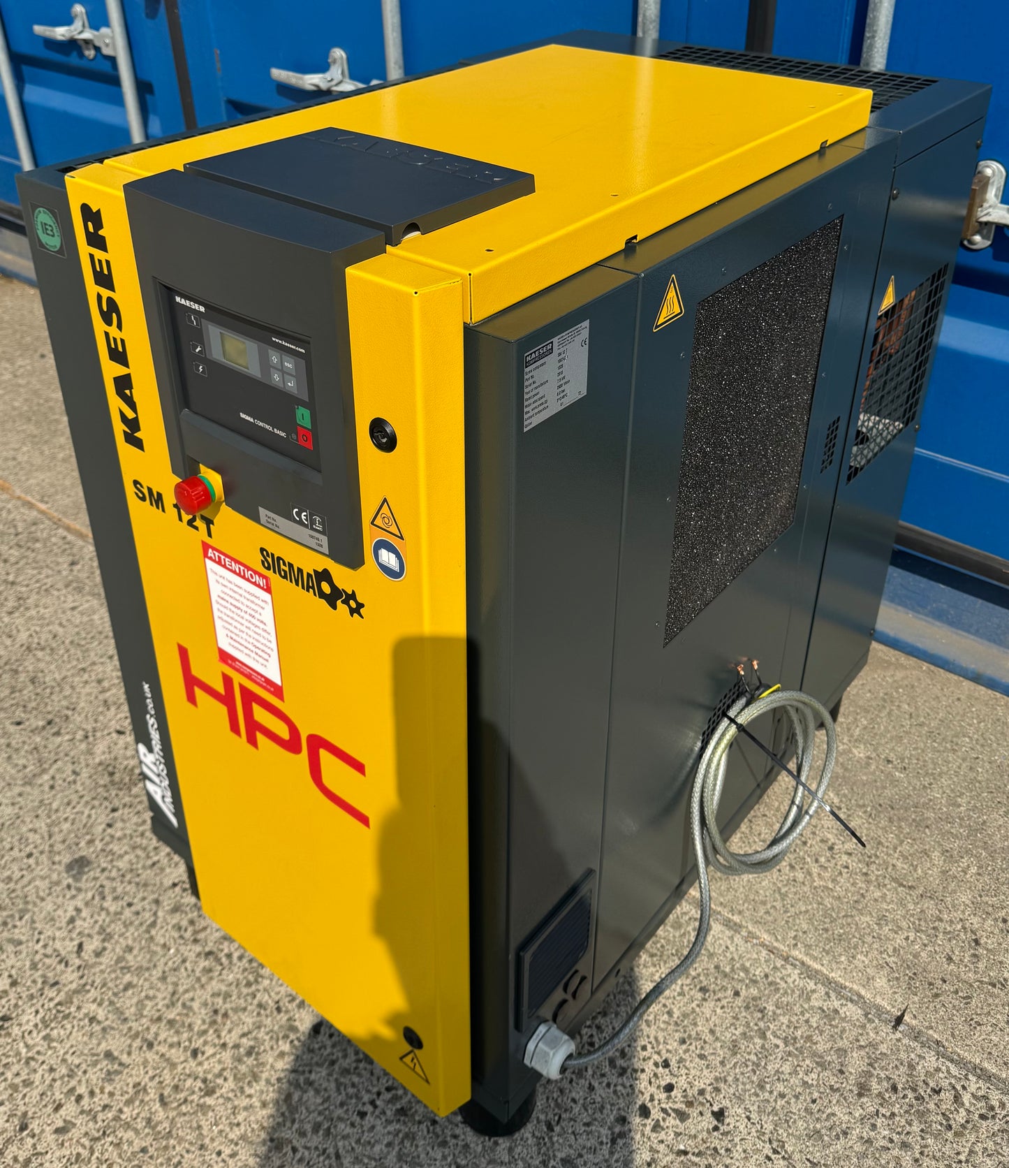 HPC / Kaeser SM12T Floor Mounted Rotary Screw Compressor + Dryer (7.5Kw, 42Cfm)