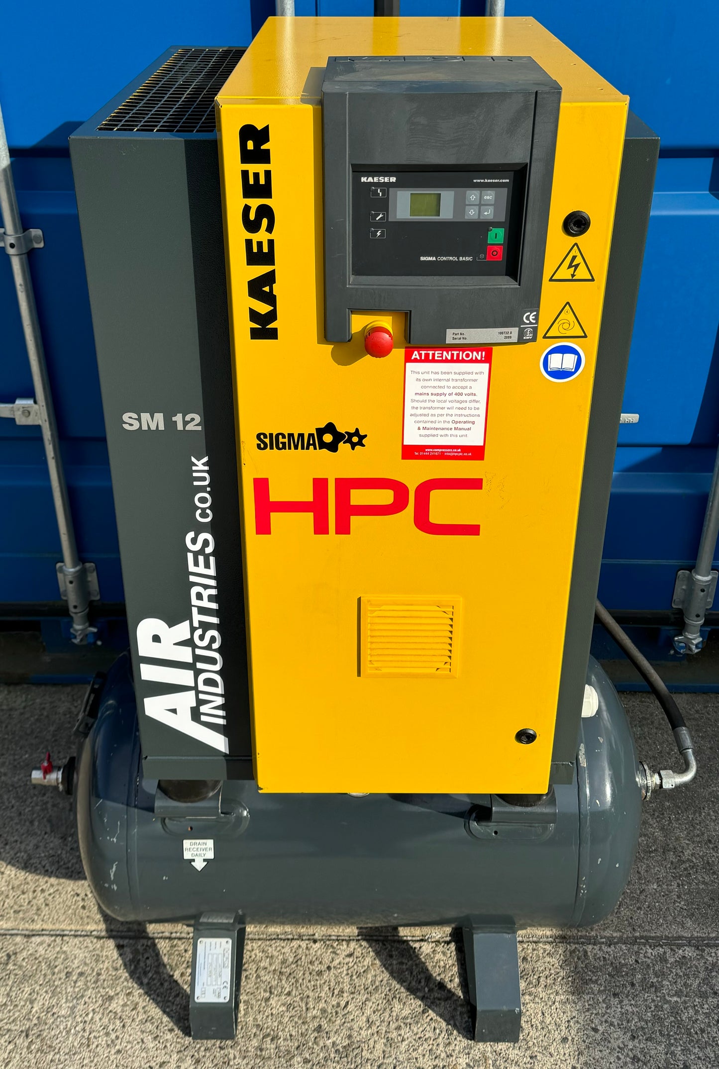 Kaeser / HPC SM12 Receiver Mounted Rotary Screw Compressor (36CFM)