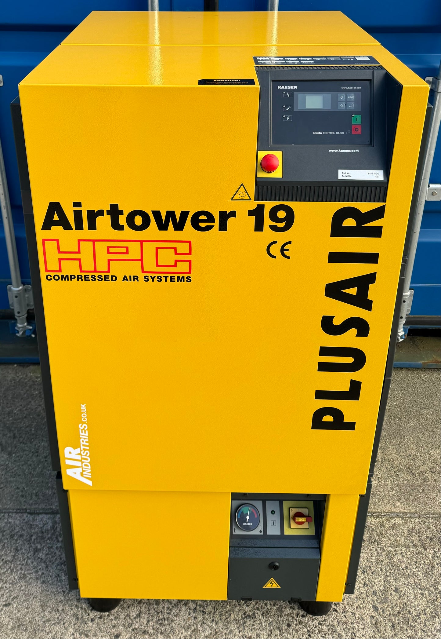 Kaeser Airtower 19 Rotary Screw Compressor + Dryer (67CFM, 8Bar, 11kW)