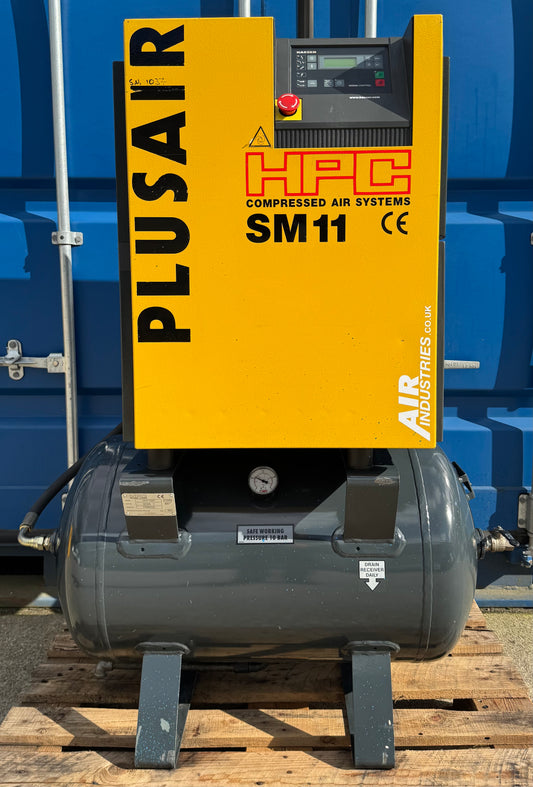 Kaeser SM11 Receiver Mounted Rotary Screw Compressor (7.5kw, 40Cfm)