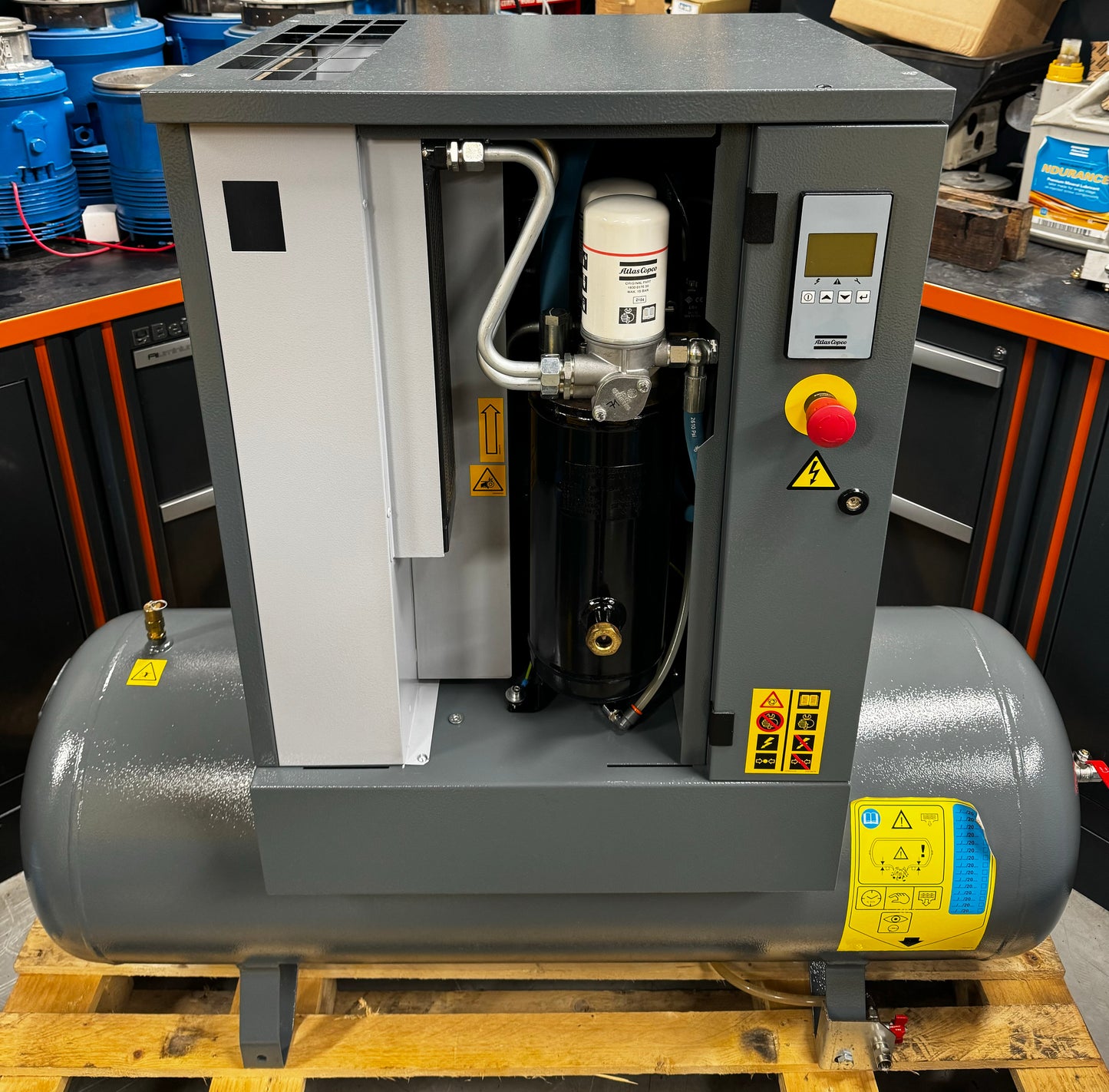 Atlas Copco G4 Receiver Mounted Rotary Screw Compressor (18CFM, 4Kw, 5.5HP)