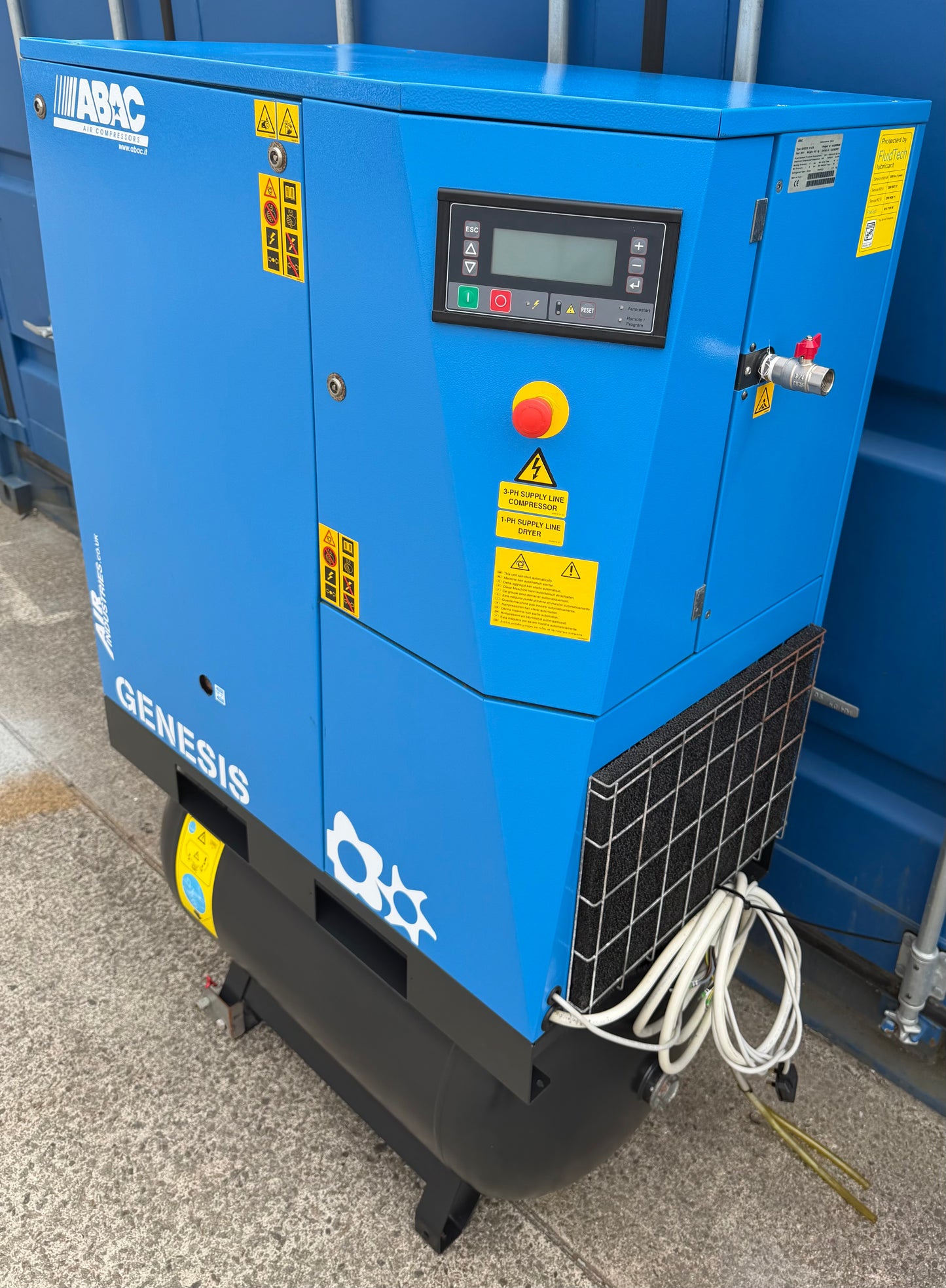 ABAC Genesis 15 Receiver Mounted Rotary Screw Compressor + Dryer! (78Cfm)