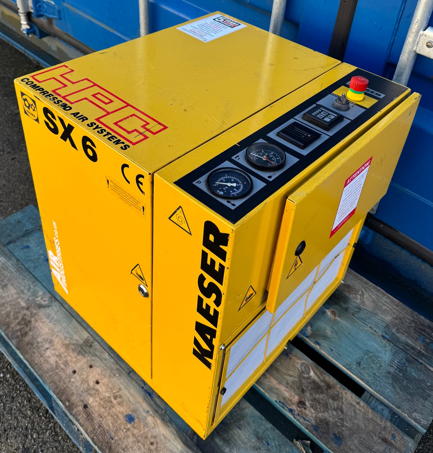 HPC / Kaeser SX6 Floor Mounted Rotary Screw Compressor (4.0kW, 5.5HP, 16.5CFM)
