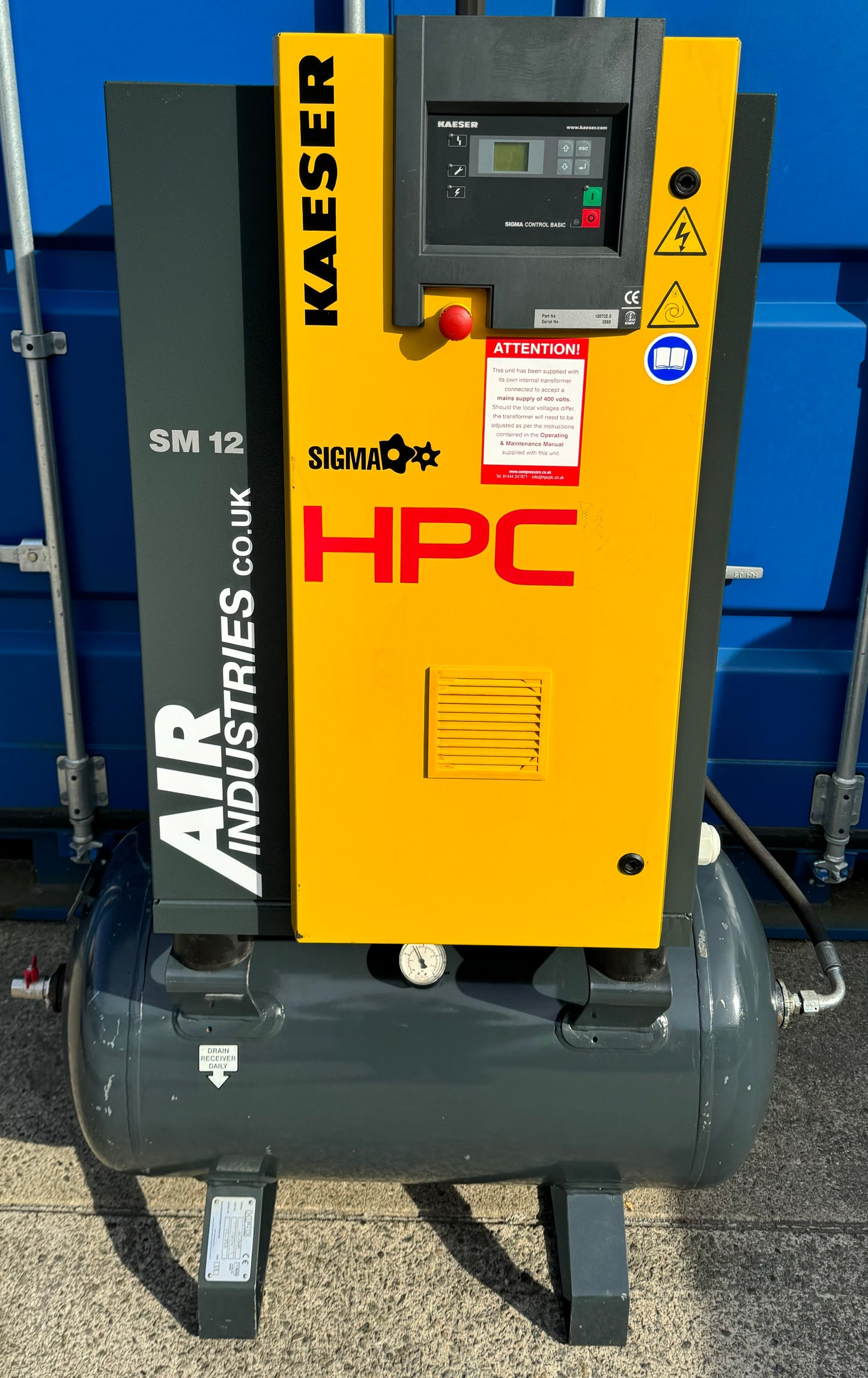 Kaeser / HPC SM12 Receiver Mounted Rotary Screw Compressor (36CFM)