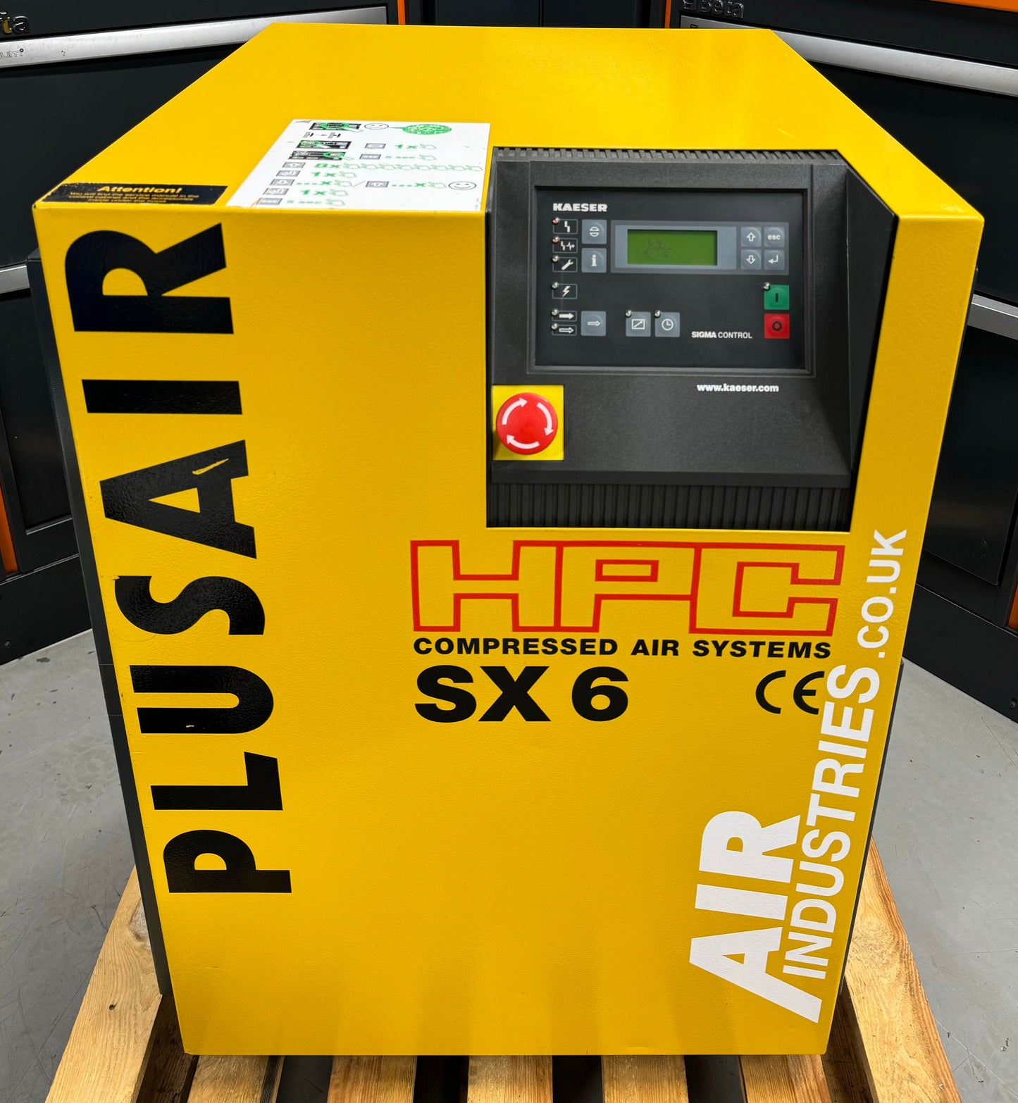 HPC / Kaeser SX6 Floor Mounted Rotary Screw Compressor (4.0Kw, 21CFM)