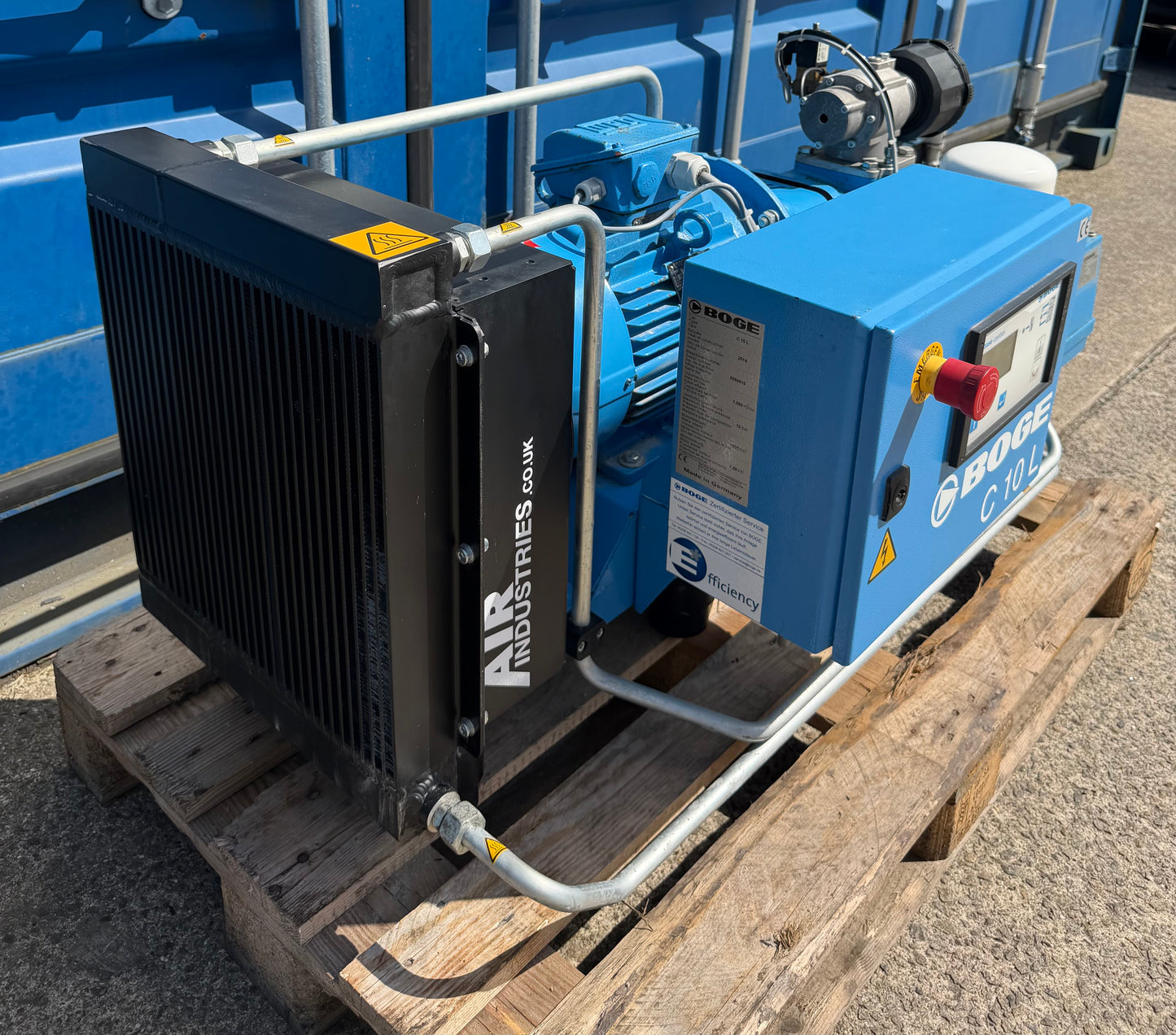 Boge C10L Floor Mounted Rotary Screw Compressor (37Cfm, 7.5Kw)