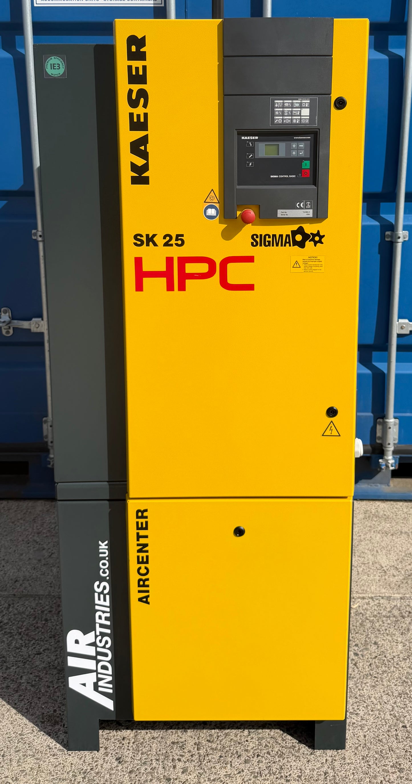 HPC / Kaeser Aircenter 25 Rotary Screw Compressor + Dryer 15Kw, 20Hp, 88.28cfm