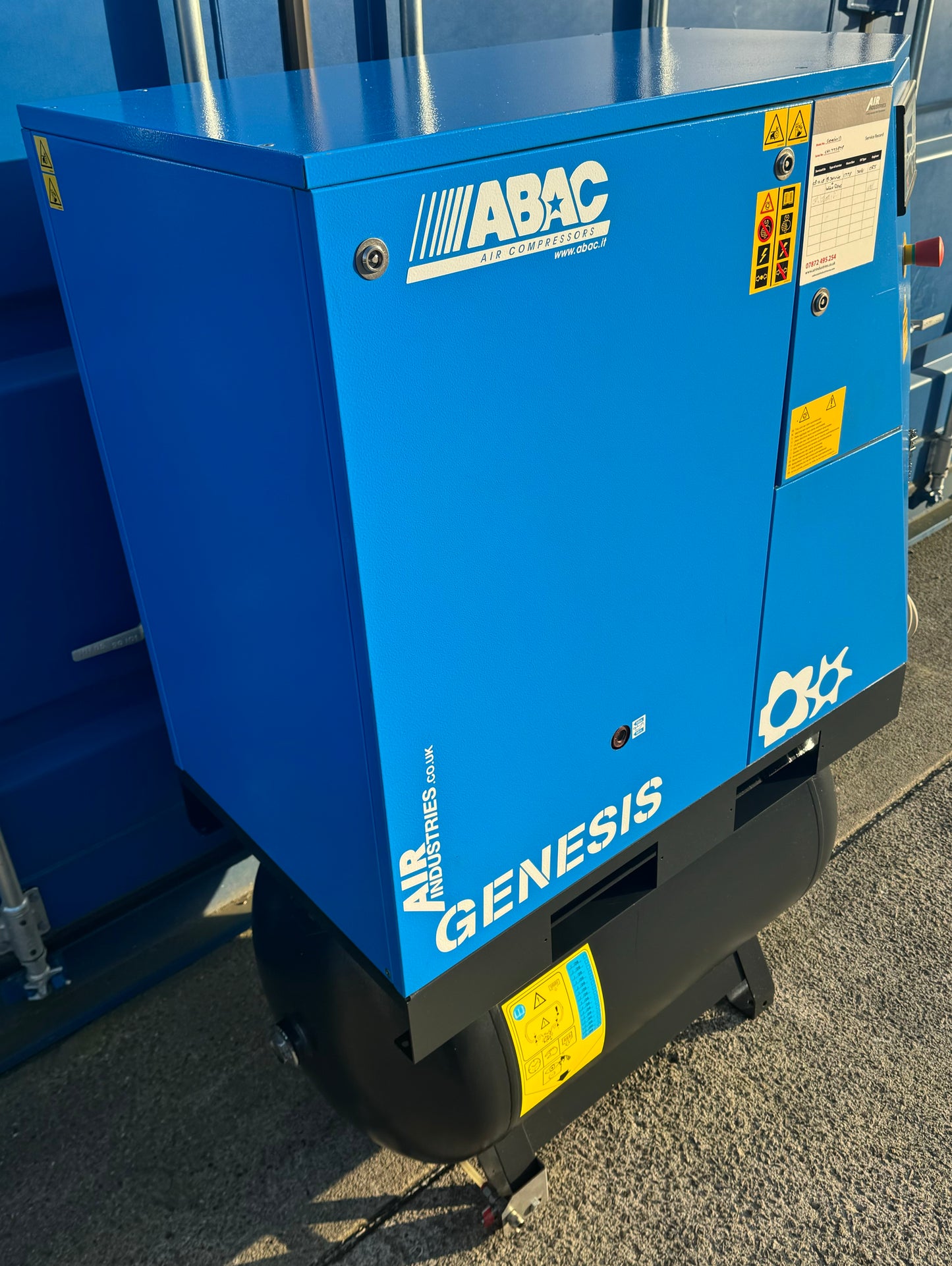 ABAC GENESIS 11 270 Receiver Mounted Rotary Screw Compressor + Dryer (11.0kW, 59CFM)