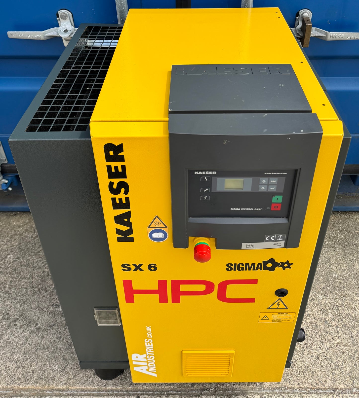 HPC / Kaeser SX6 Rotary Screw Compressor (4.0Kw, 21CFM, 8Bar, 116psi)