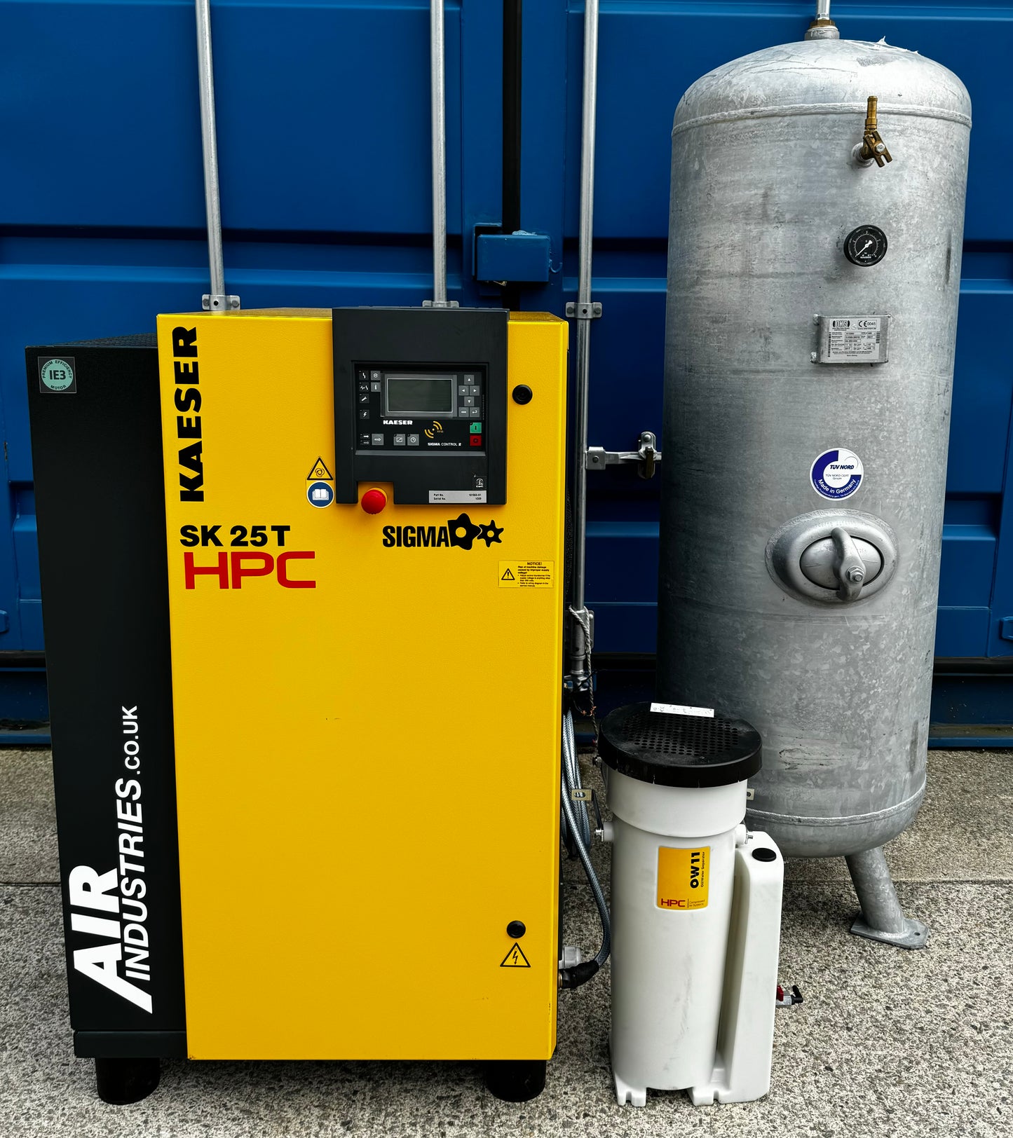 Kaeser / HPC SK25T Rotary Screw Compressor Package + Dryer + Receiver (89CFM)