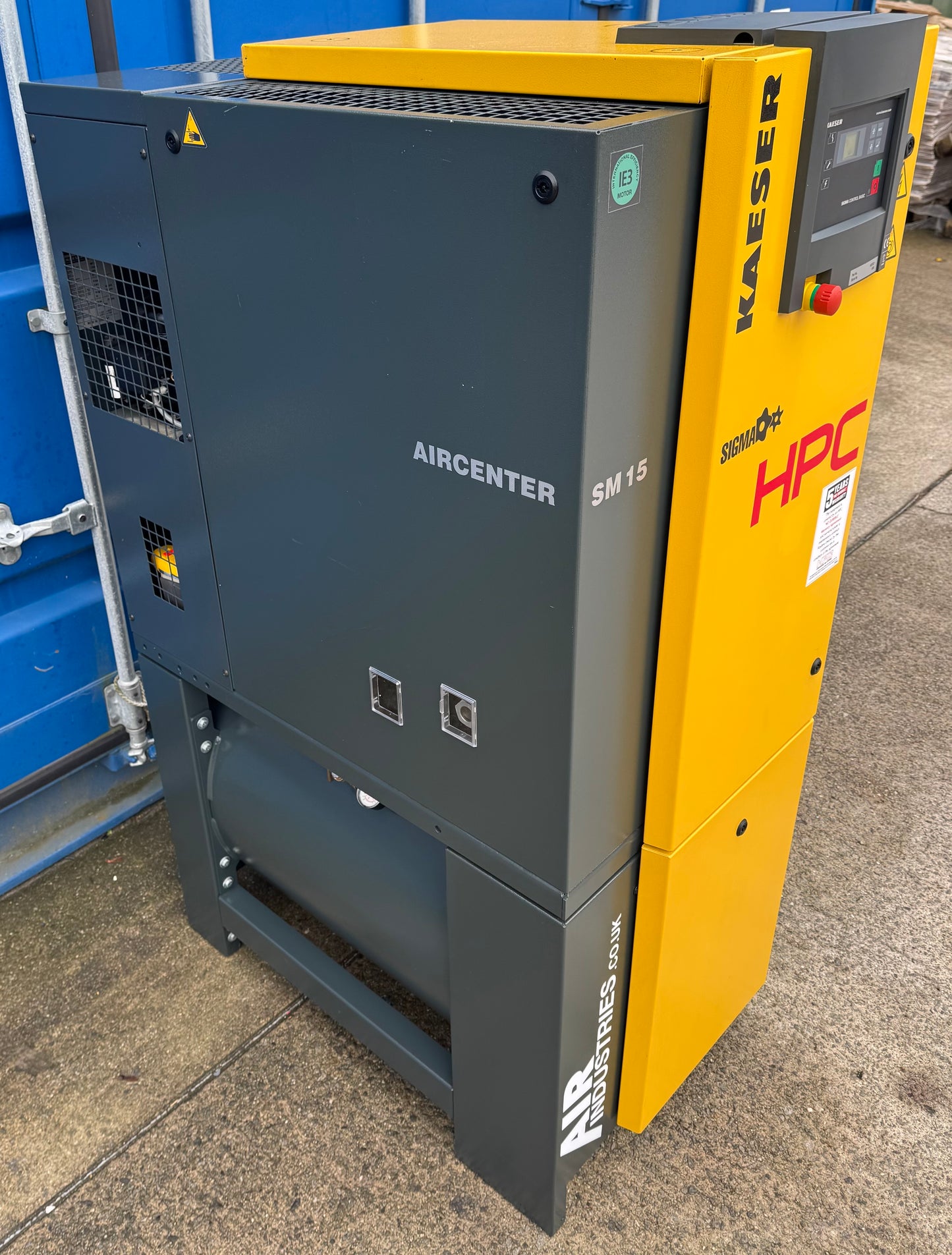 HPC / Kaeser Aircenter 15 Rotary Screw Compressor + Receiver + Dryer 9.0Kw, 53cfm!