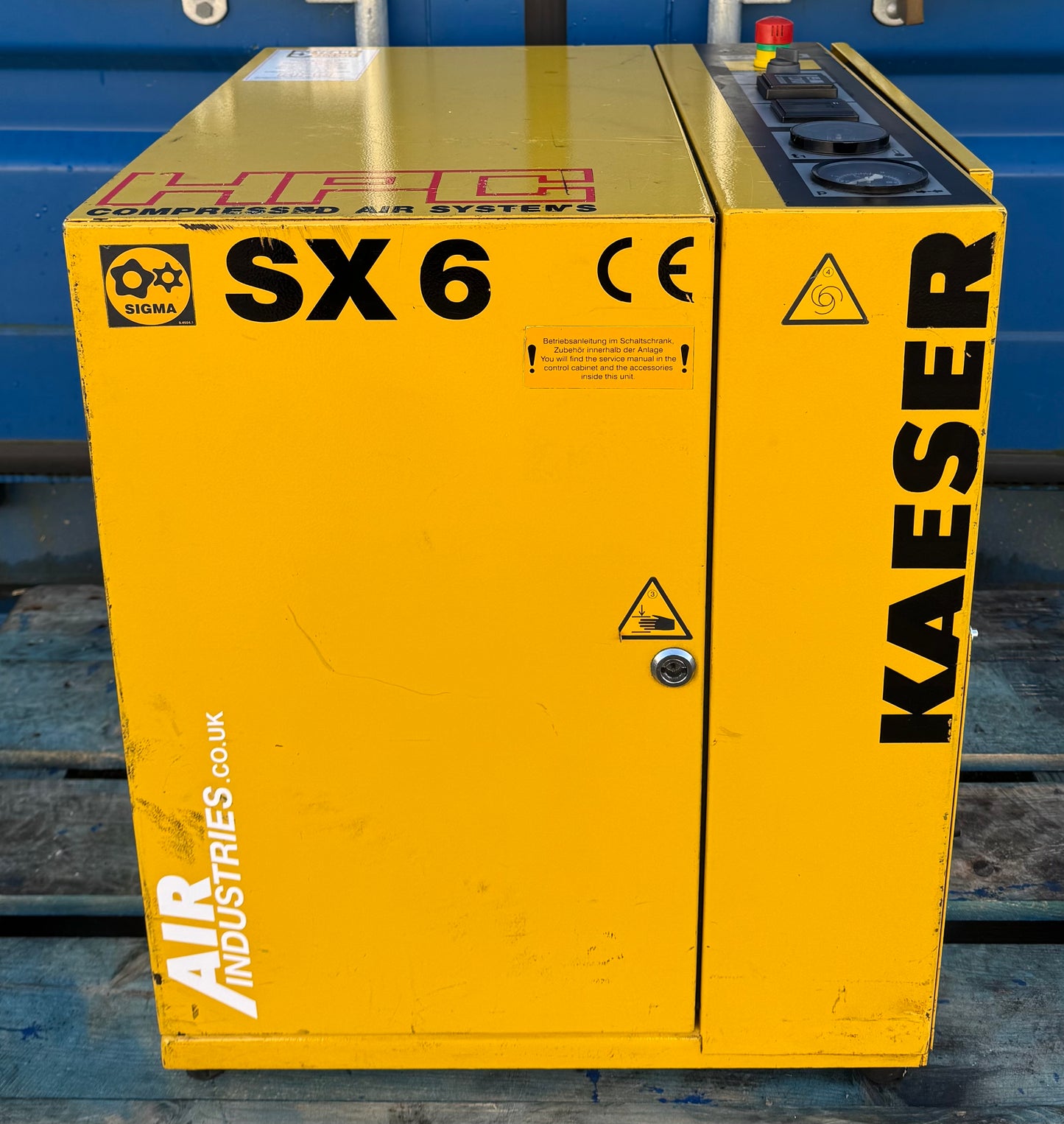 HPC / Kaeser SX6 Floor Mounted Rotary Screw Compressor (4.0kW, 5.5HP, 16.5CFM)