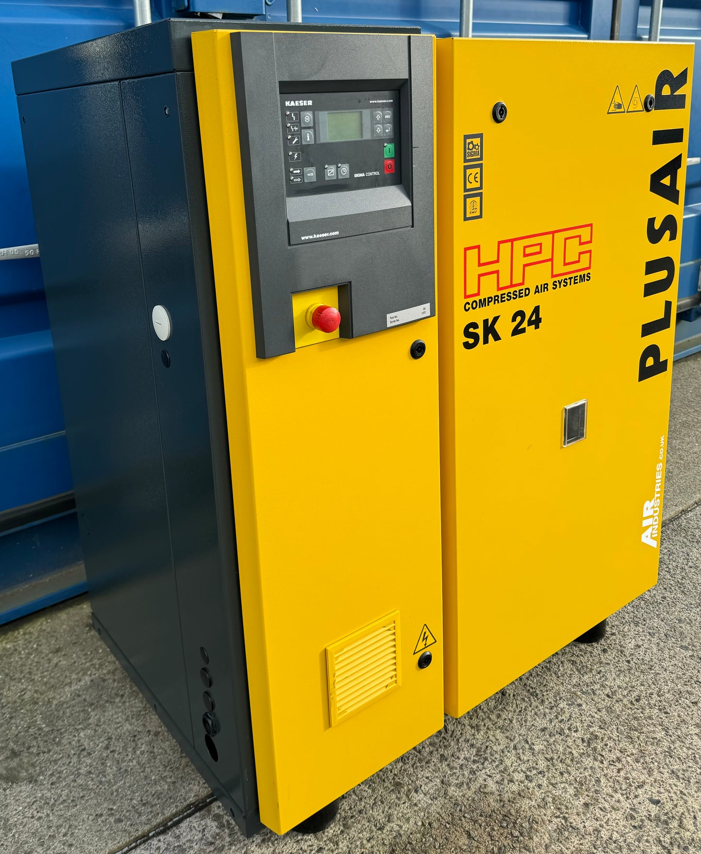 HPC / Kaeser SK24 Rotary Screw Compressor (15.0Kw, 77CFM)