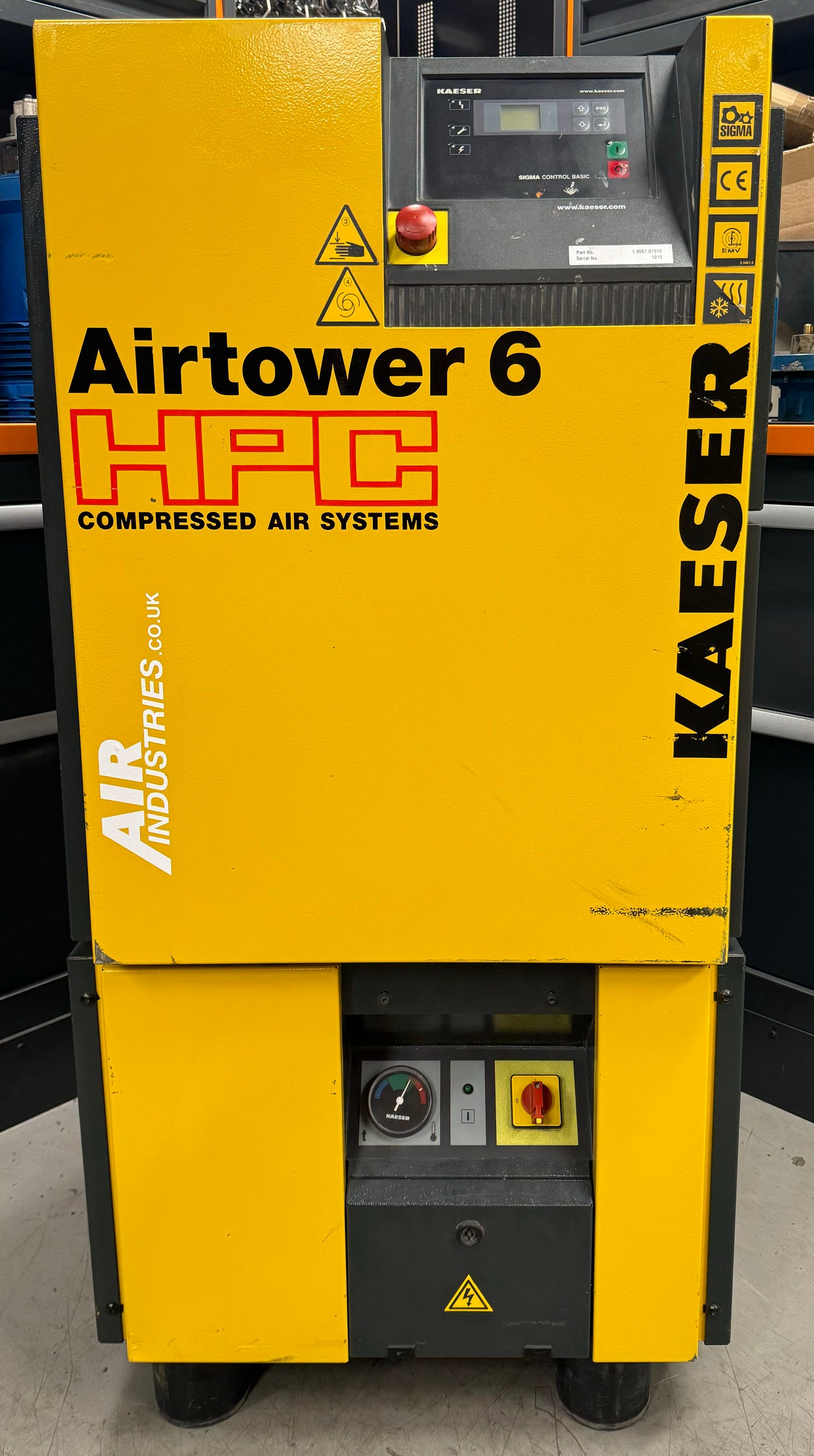 Kaeser Airtower 6 Rotary Screw Compressor + Dryer (21CFM, 8Bar, 4kW)