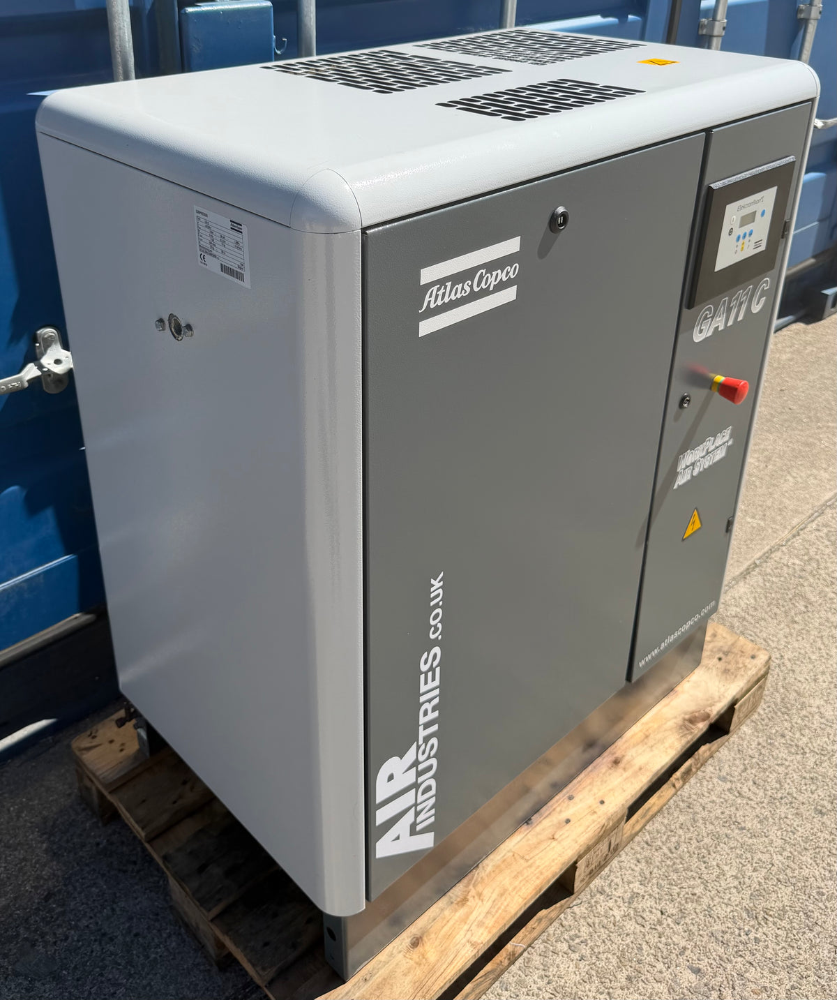 Atlas Copco GA11 Floor Mounted Rotary Screw Compressor, 11Kw, 42cfm, 13Bar!