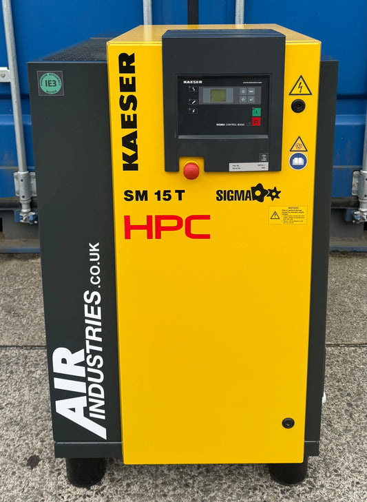 HPC / Kaeser SM15T Rotary Screw Compressor + Dryer! 9.0Kw, 53Cfm, 8Bar!