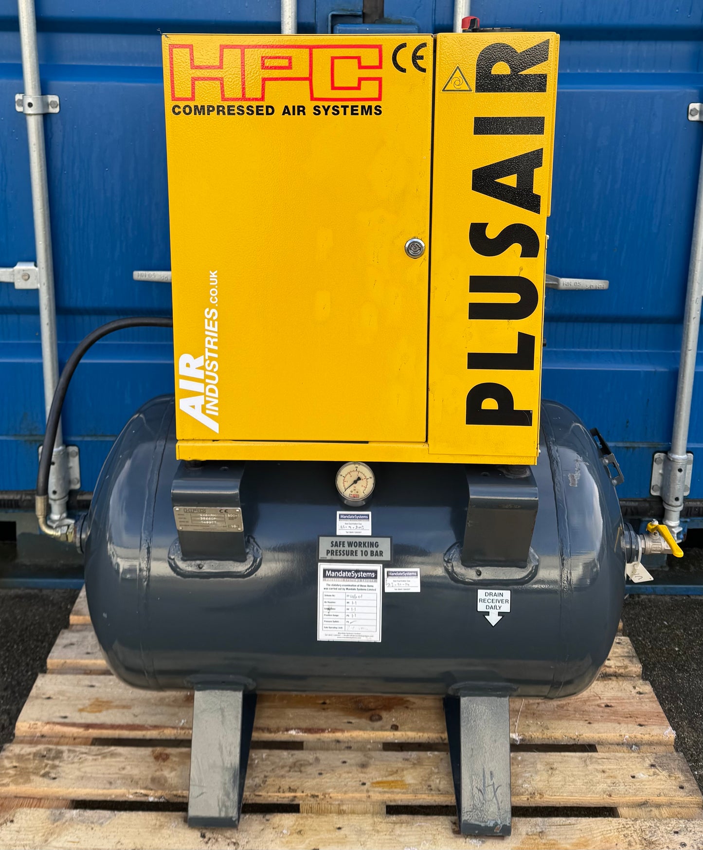 HPC / Kaeser SX6 Receiver Mounted Rotary Screw Compressor (4.0kW, 5.5HP, 16.5CFM)