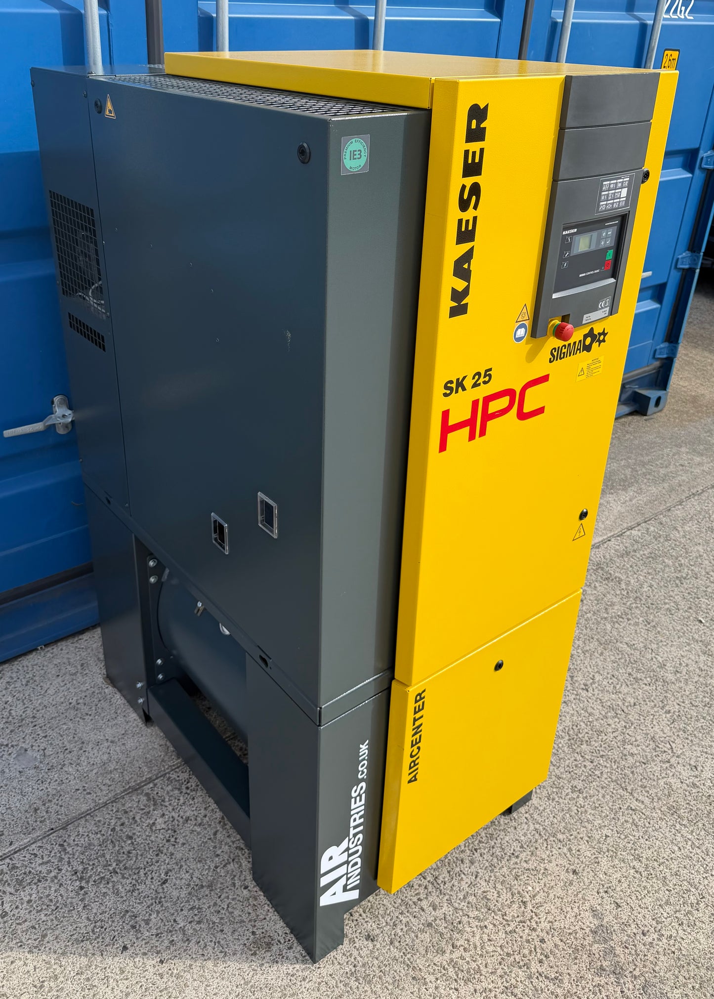 HPC / Kaeser Aircenter 25 Rotary Screw Compressor + Dryer 15Kw, 20Hp, 88.28cfm