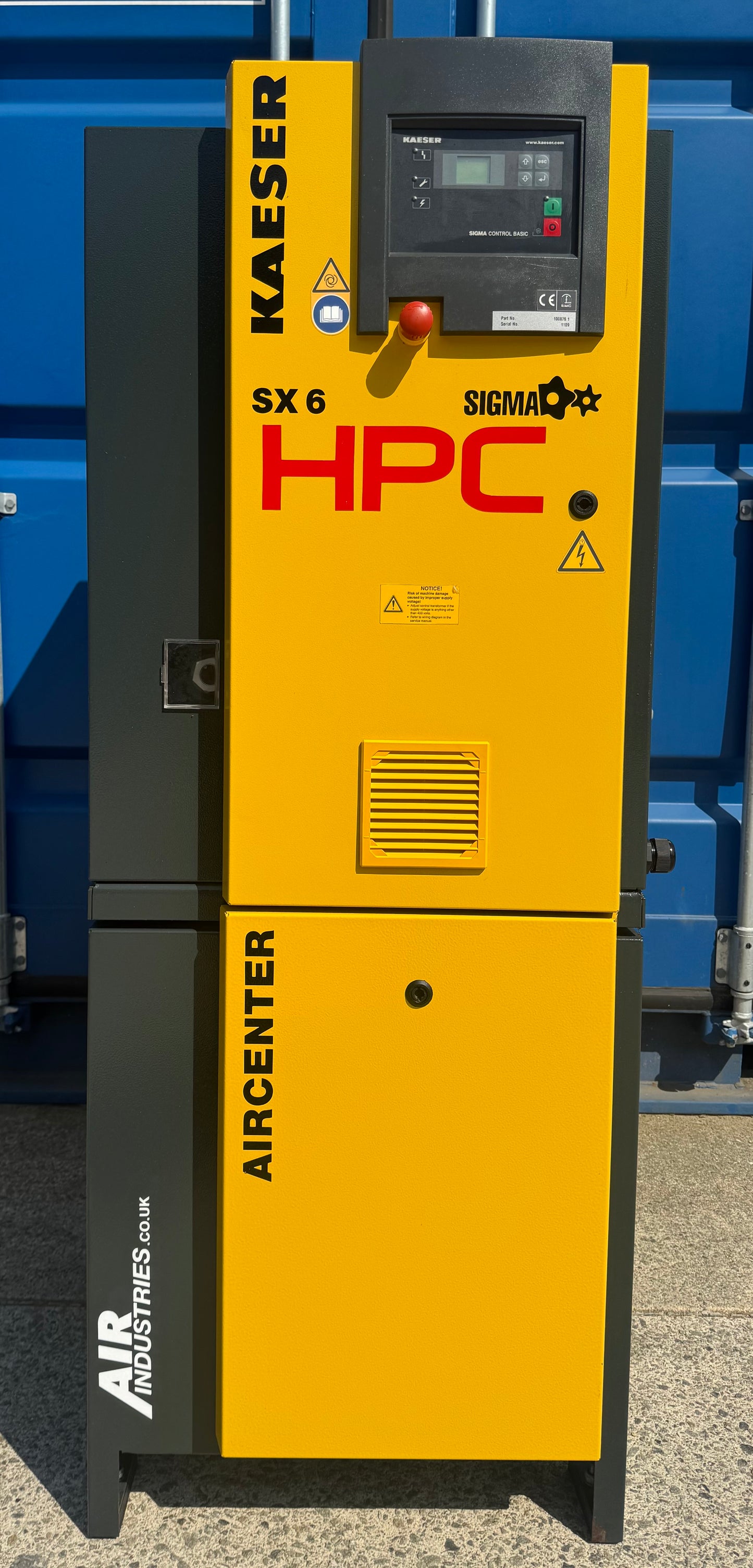 HPC / Kaeser Aircenter 6 Rotary Screw Compressor + Receiver + Dryer (4.0Kw, 17cfm)