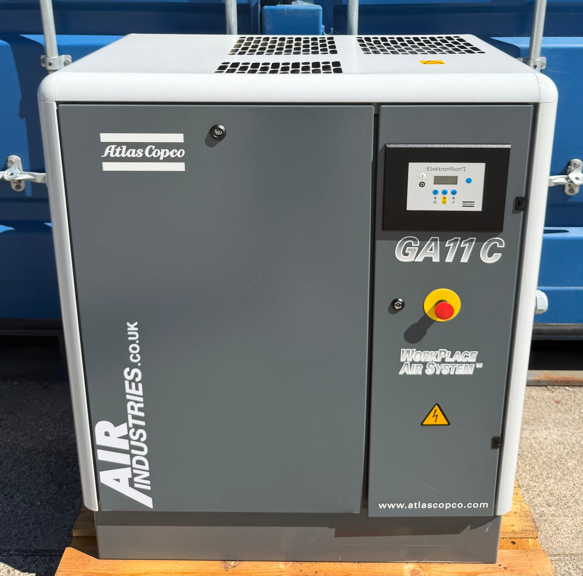 Atlas Copco GA11 Floor Mounted Rotary Screw Compressor, 11Kw, 42cfm, 13Bar!