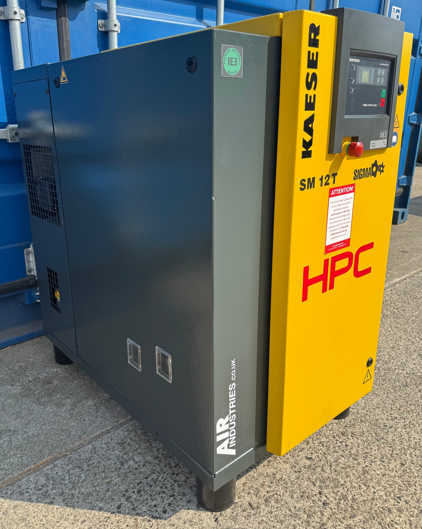 HPC / Kaeser SM12T Floor Mounted Rotary Screw Compressor + Dryer (7.5Kw, 42Cfm)