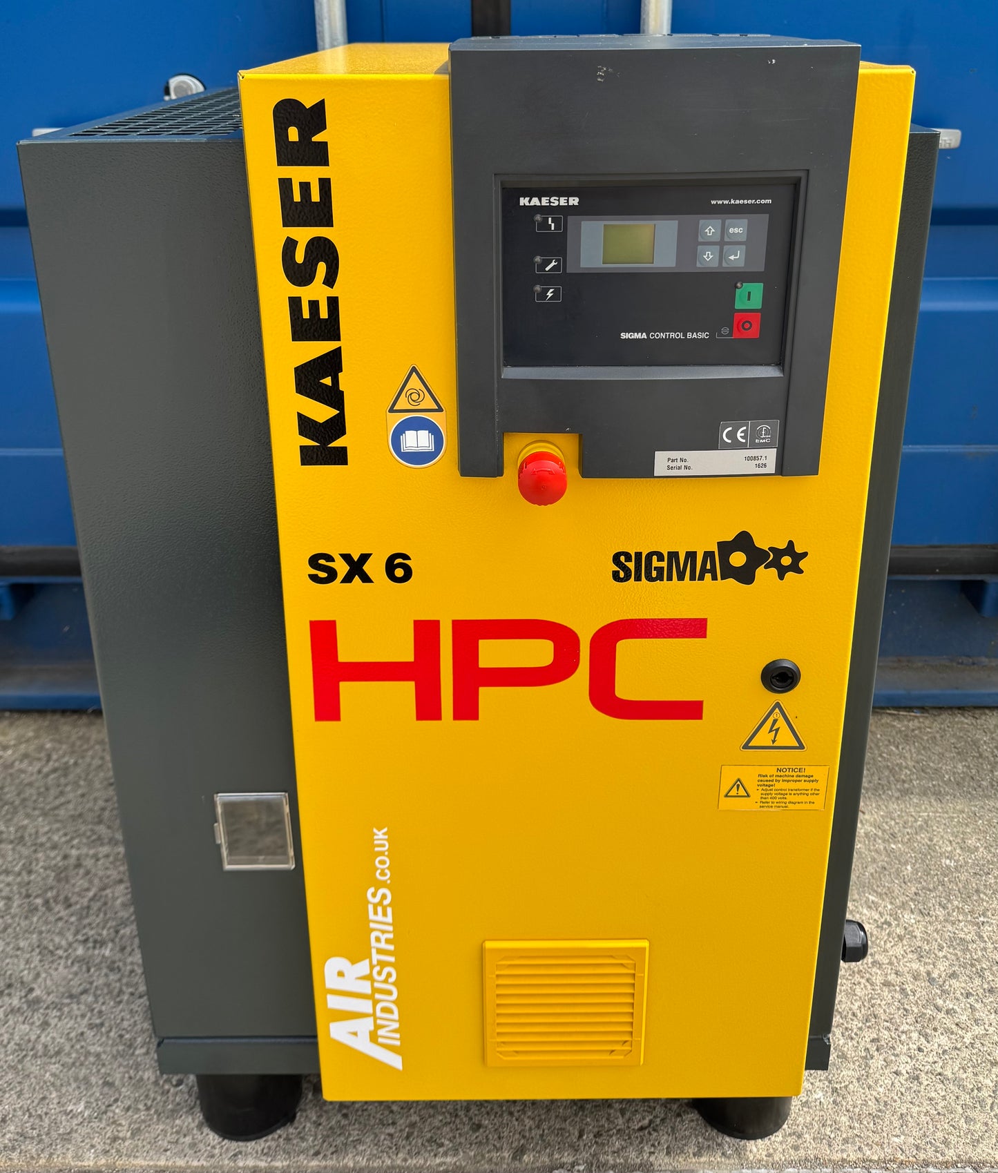 HPC / Kaeser SX6 Rotary Screw Compressor (4.0Kw, 21CFM, 8Bar, 116psi)