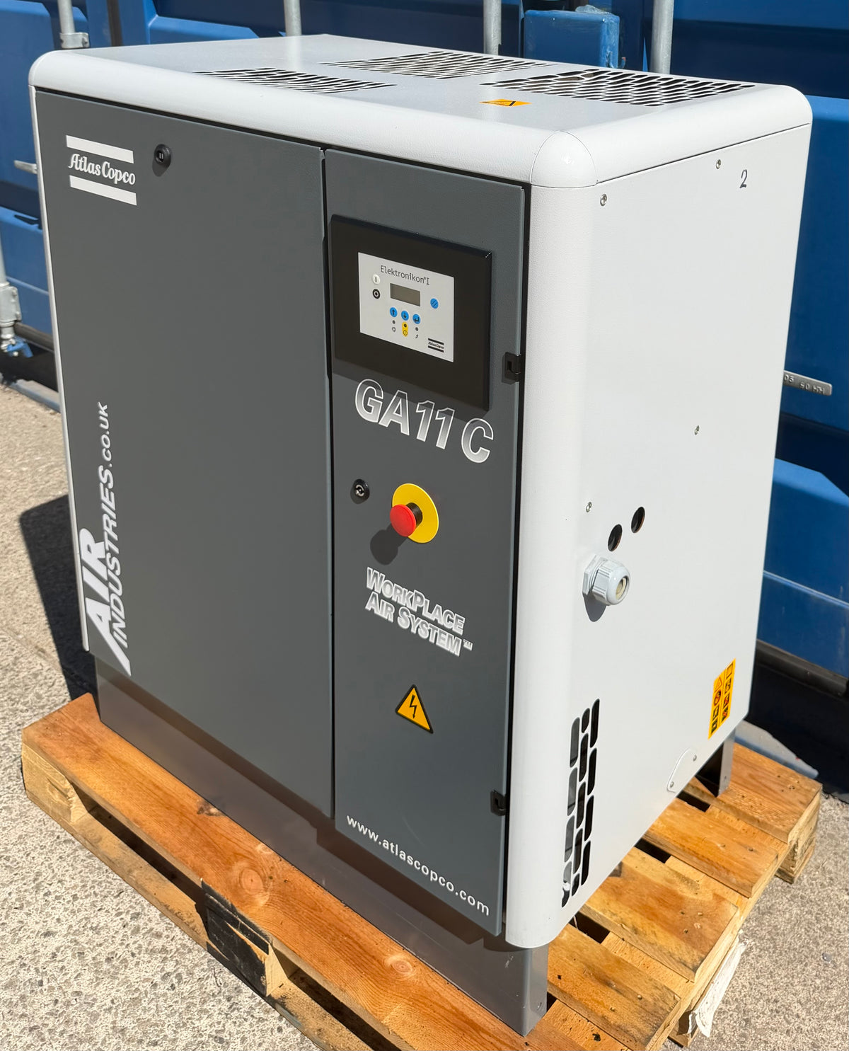 Atlas Copco GA11 Floor Mounted Rotary Screw Compressor, 11Kw, 42cfm, 13Bar!