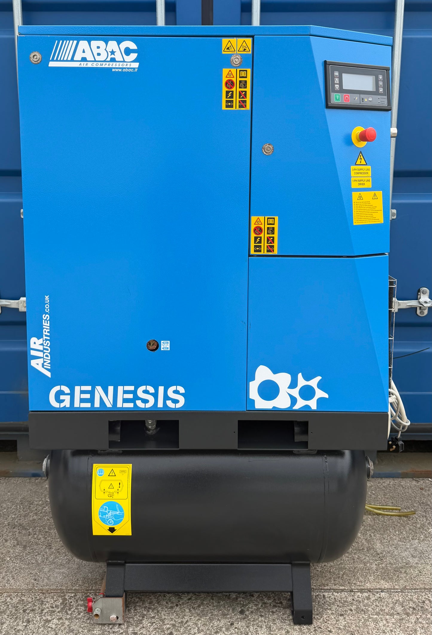 ABAC Genesis 15 Receiver Mounted Rotary Screw Compressor + Dryer! (78Cfm)