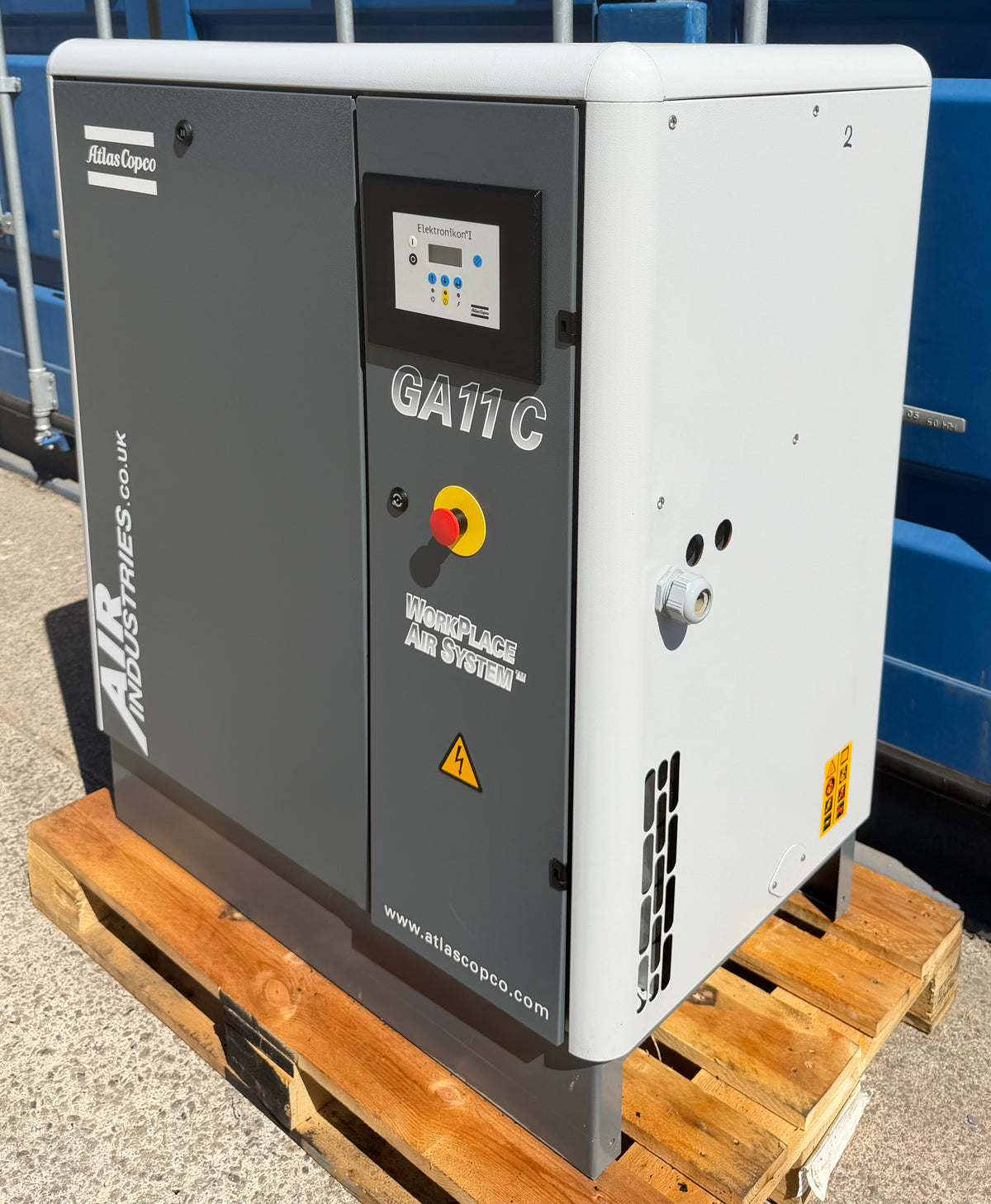 Atlas Copco GA11 Floor Mounted Rotary Screw Compressor, 11Kw, 42cfm, 13Bar!