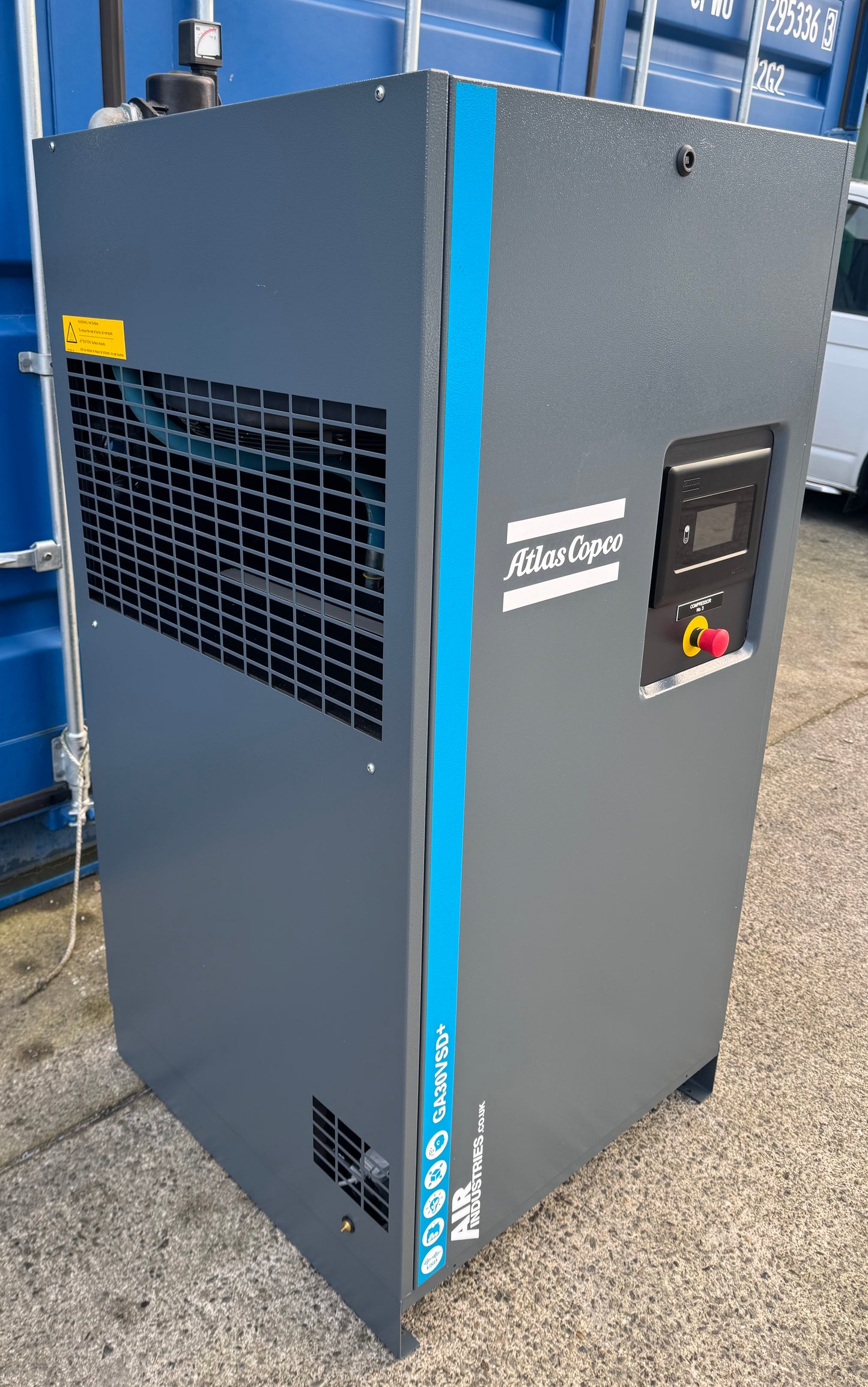 Atlas Copco GA30VSD+ Variable Speed Drive Rotary Screw Compressor, 30Kw, 206cfm!