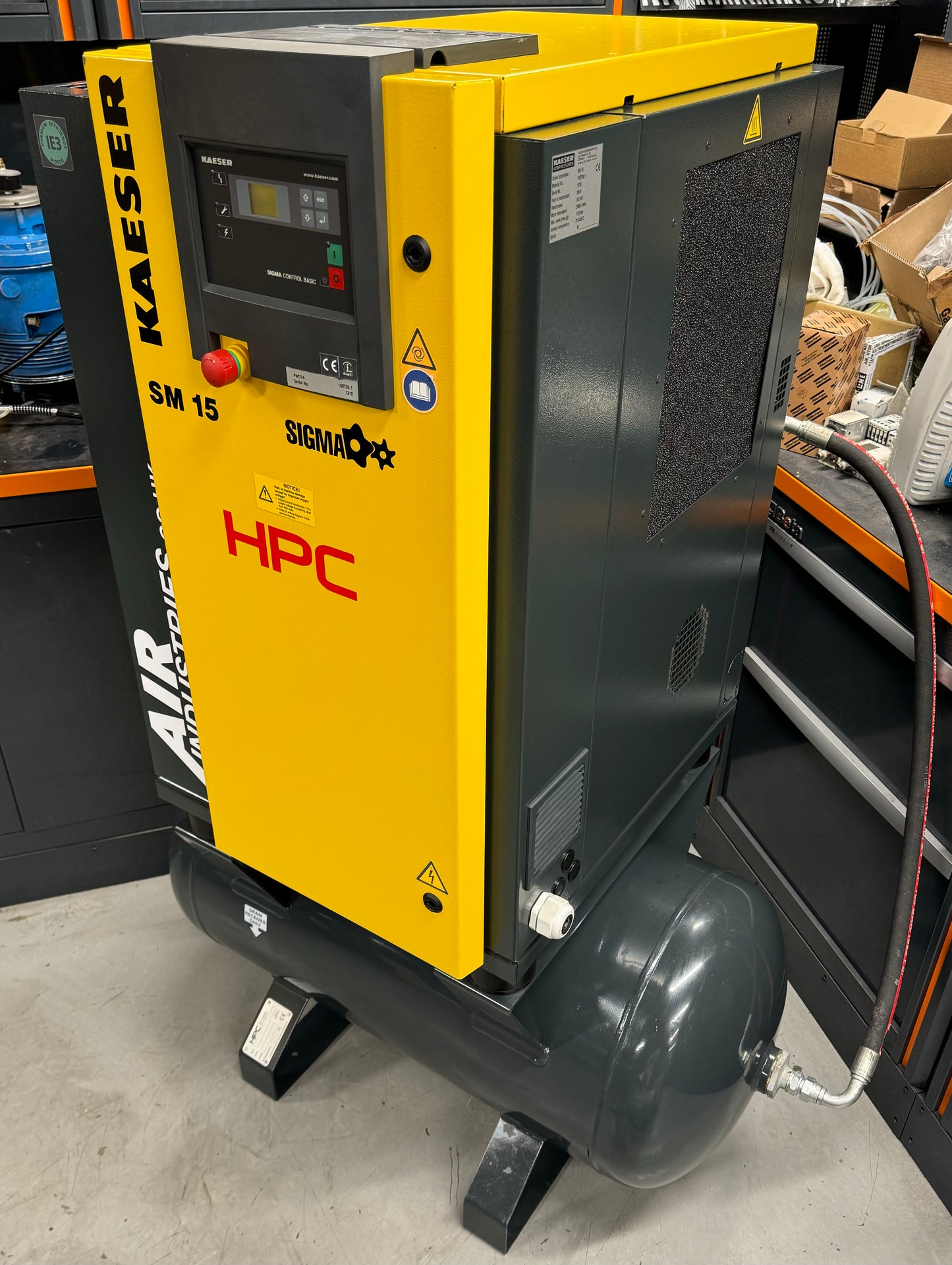 Kaeser / HPC SM15 Receiver Mounted Rotary Screw Compressor (44CFM)