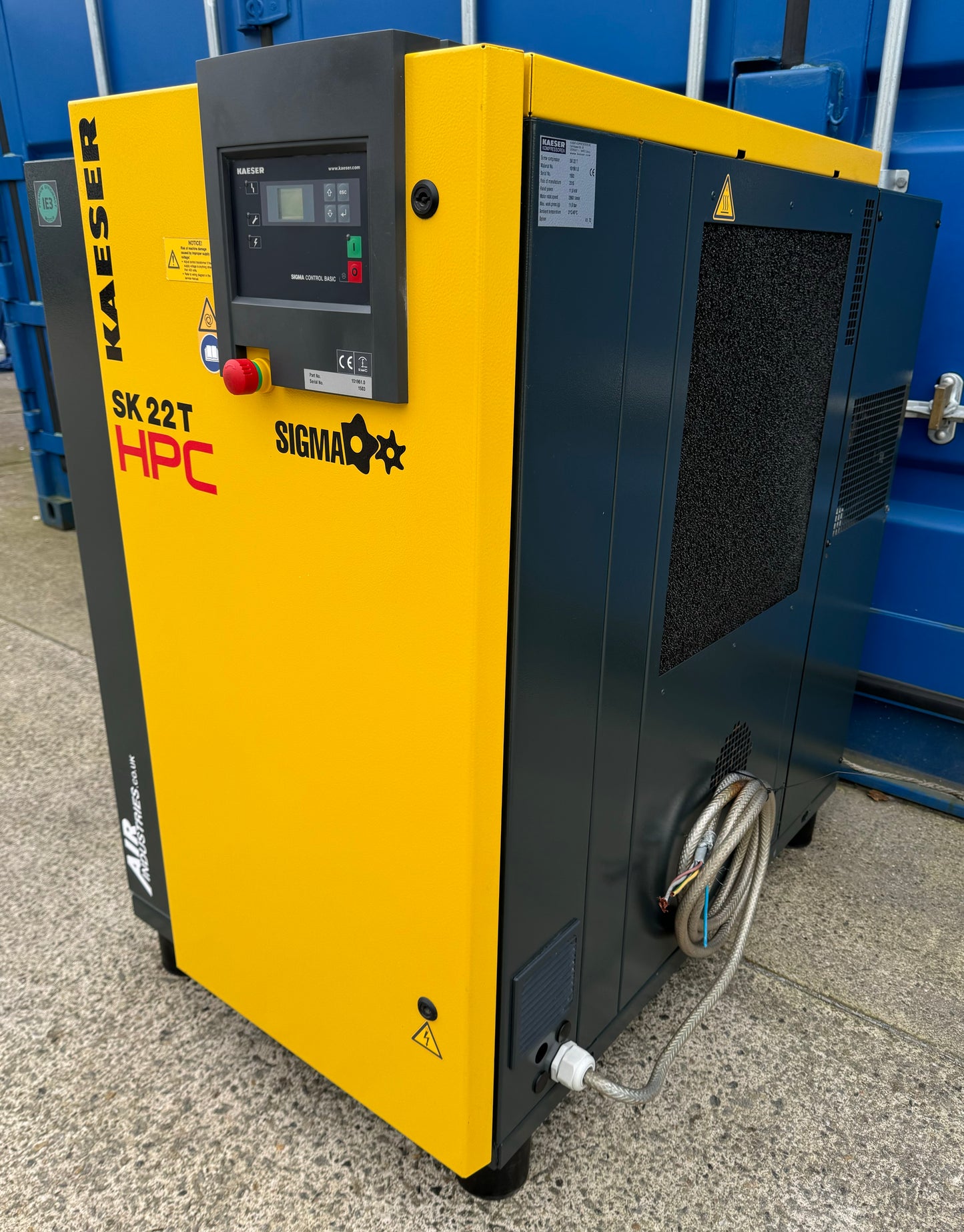 Kaeser / HPC SK22T Rotary Screw Compressor + Dryer (11Bar, 60CFM)