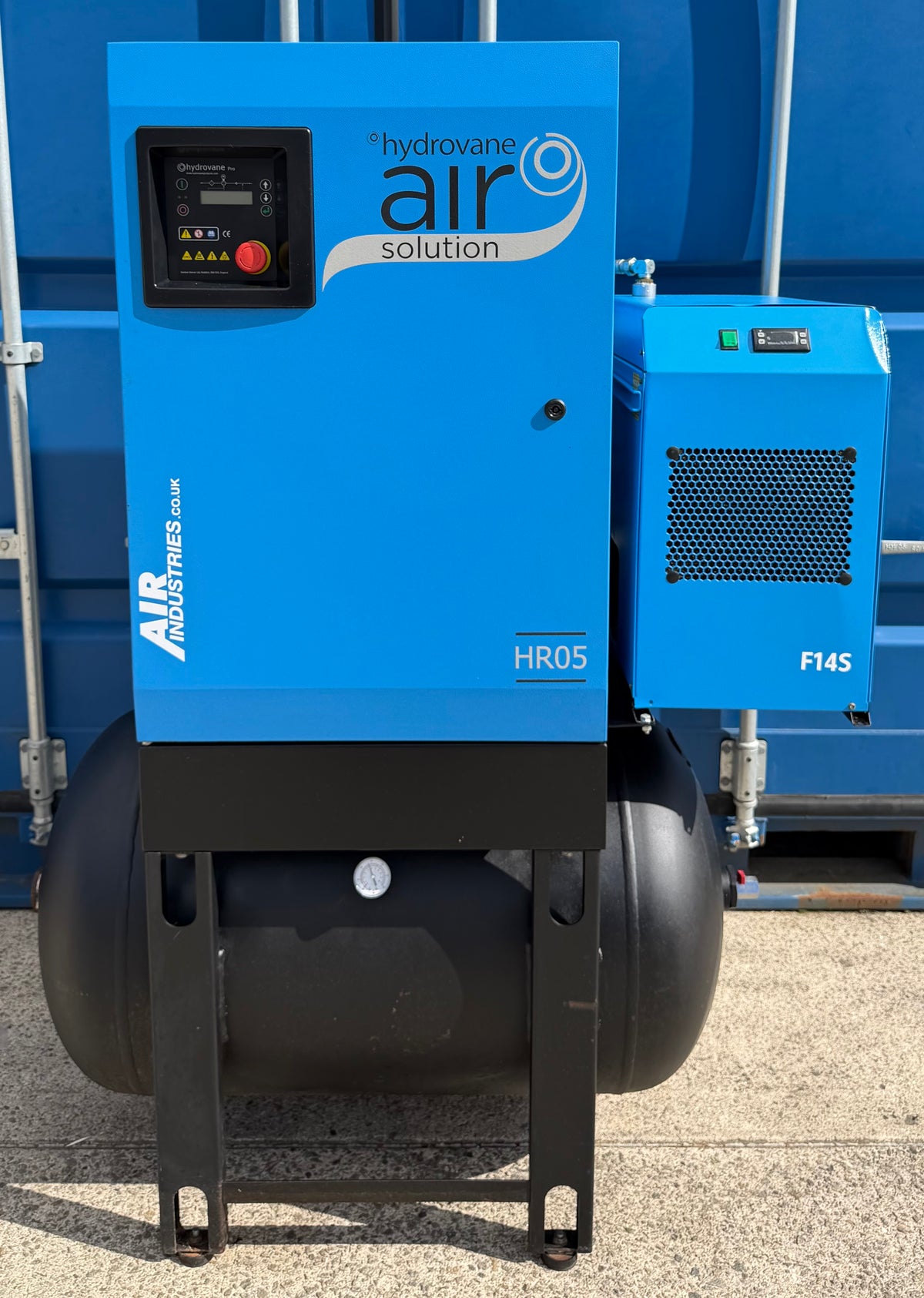 Hydrovane HR05AERD Receiver Mounted Rotary Vane Compressor + Dryer! 25cfm 10Bar!