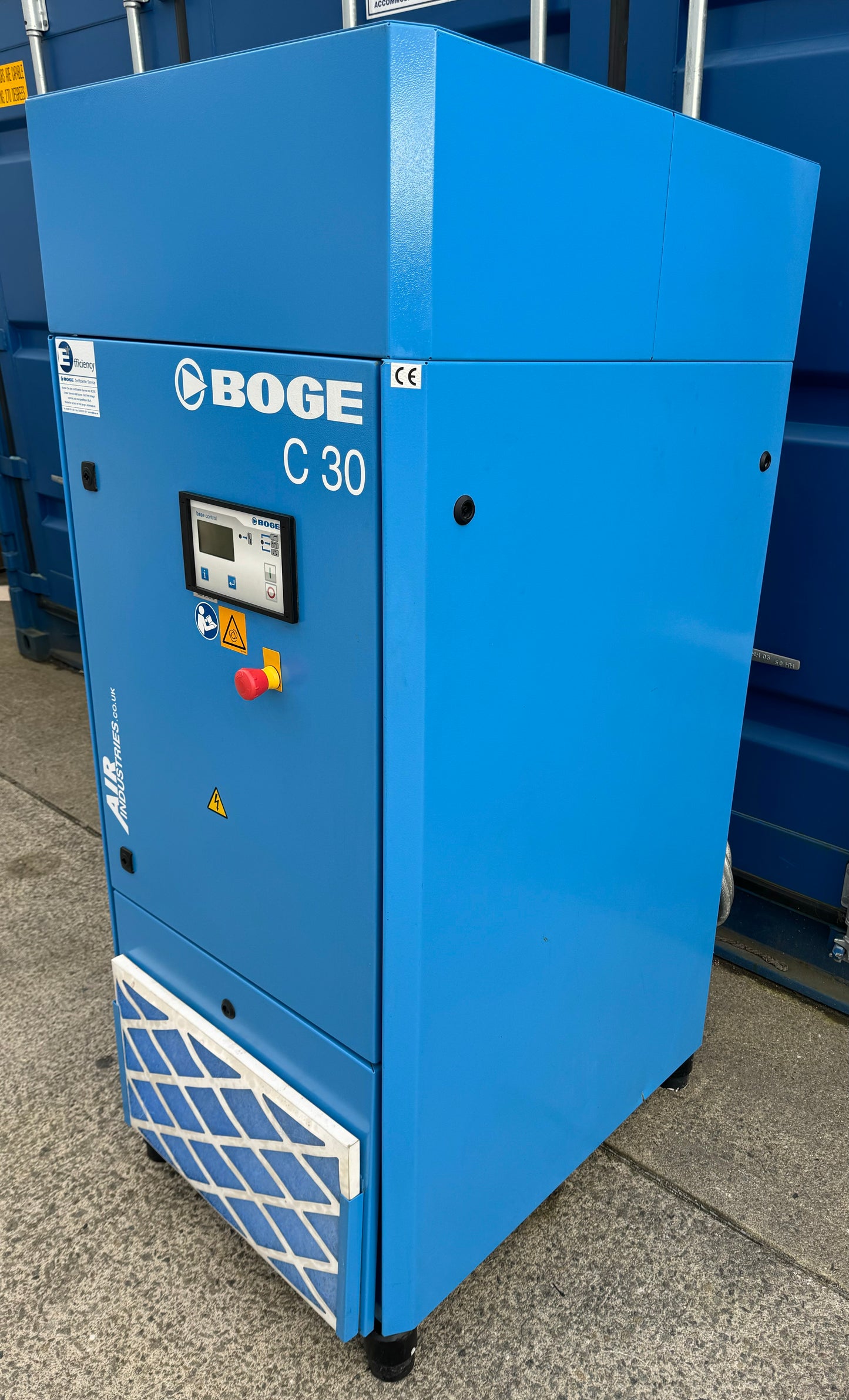 Boge C30 Rotary Screw Compressor (127Cfm, 22Kw)