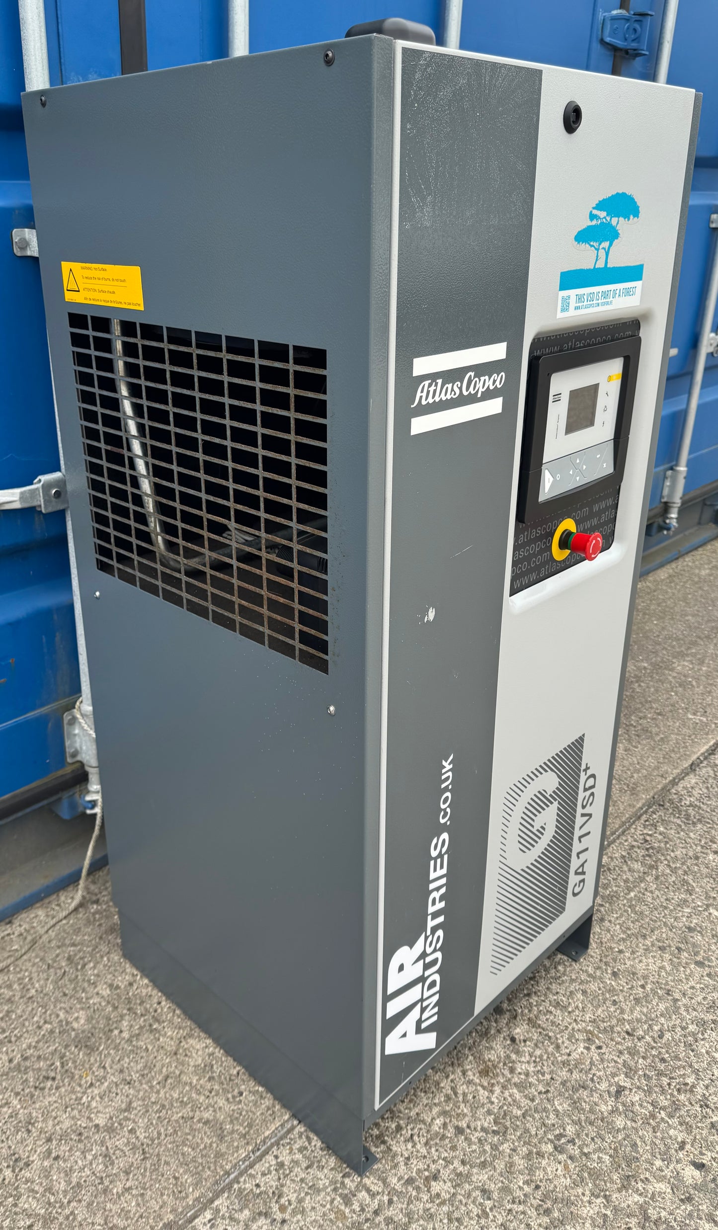 Atlas Copco GA11VSD+ Variable Speed Drive Rotary Screw Compressor (68.8CFM)