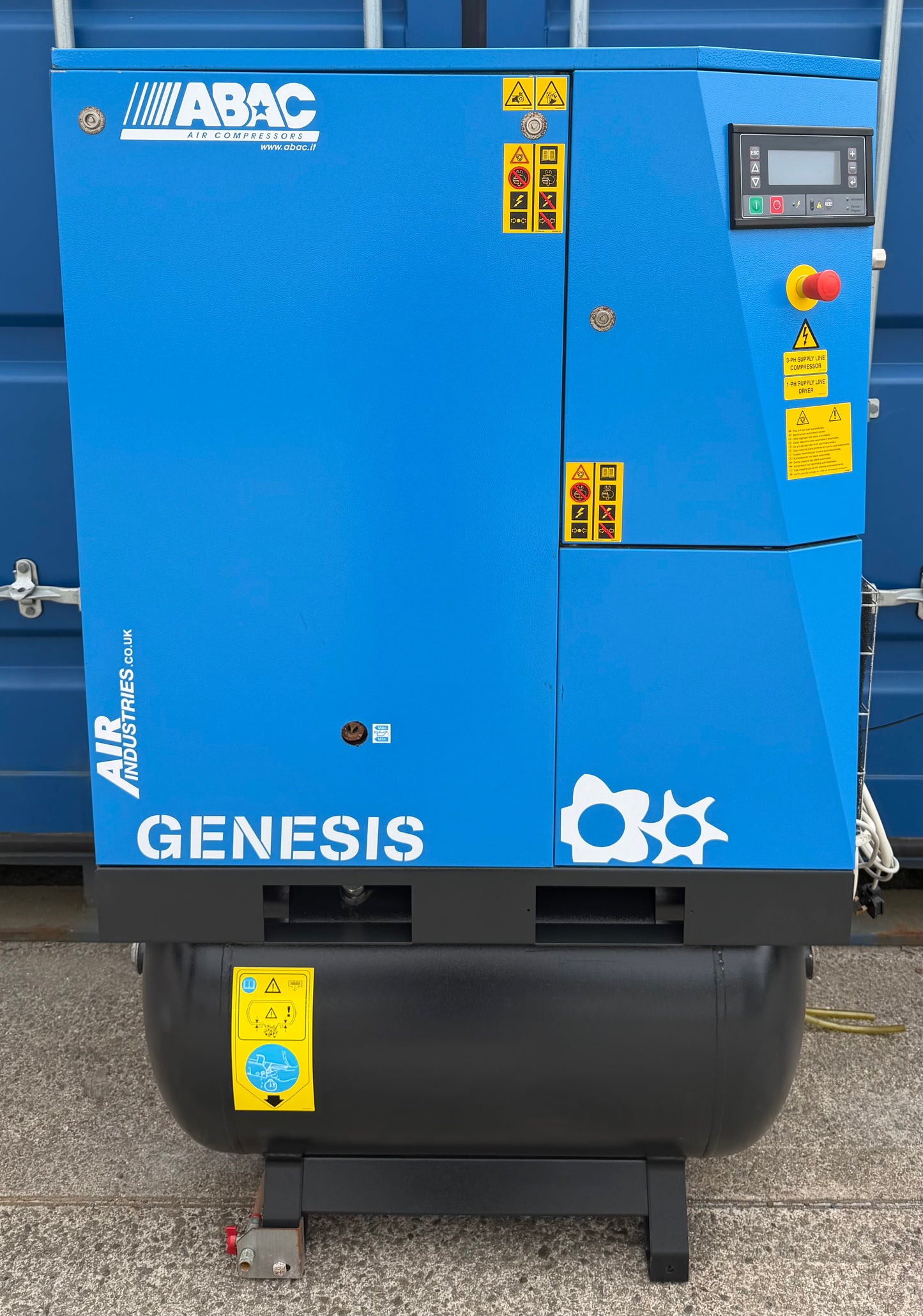 ABAC Genesis 15 Receiver Mounted Rotary Screw Compressor + Dryer! (78Cfm)