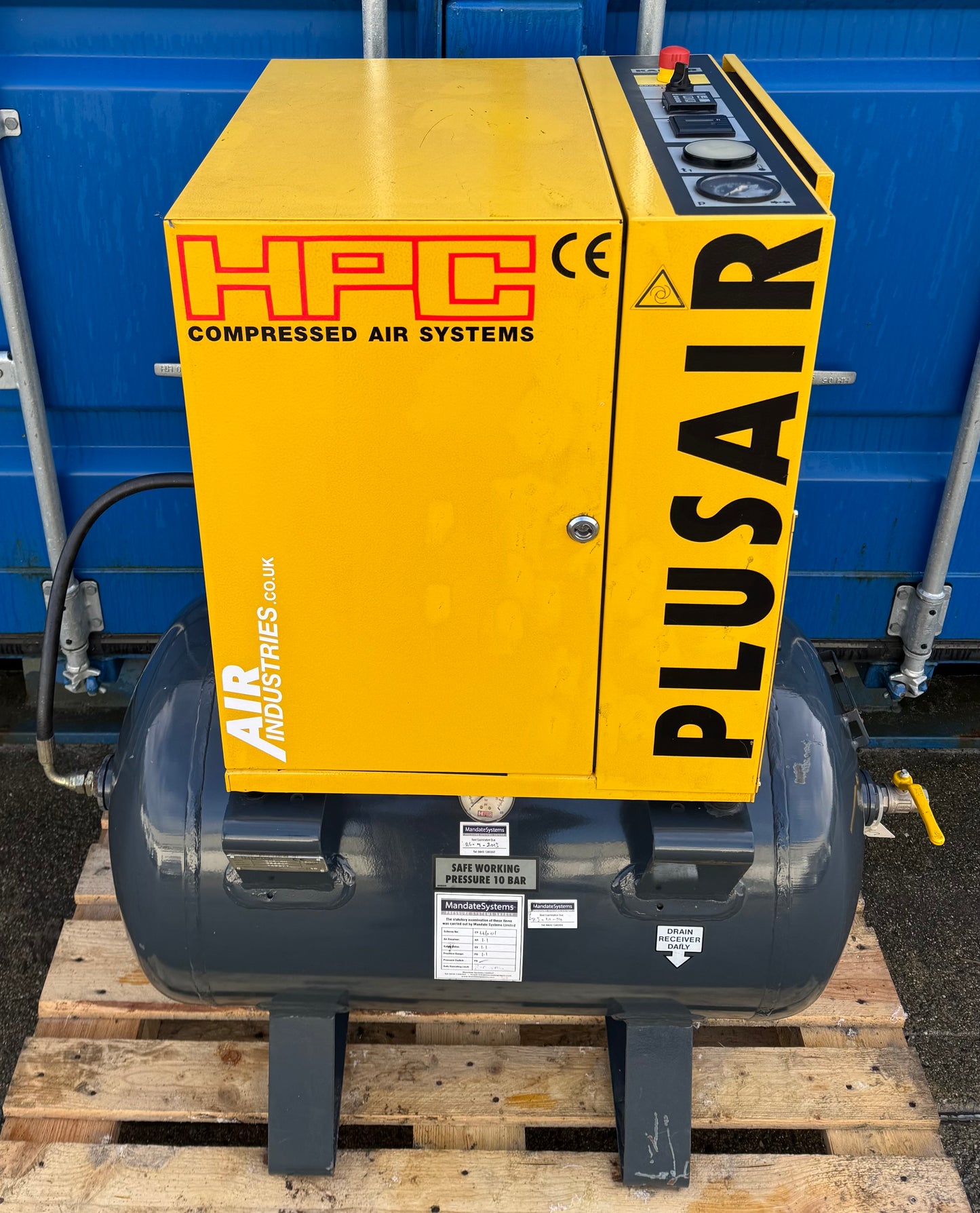 HPC / Kaeser SX6 Receiver Mounted Rotary Screw Compressor (4.0kW, 5.5HP, 16.5CFM)