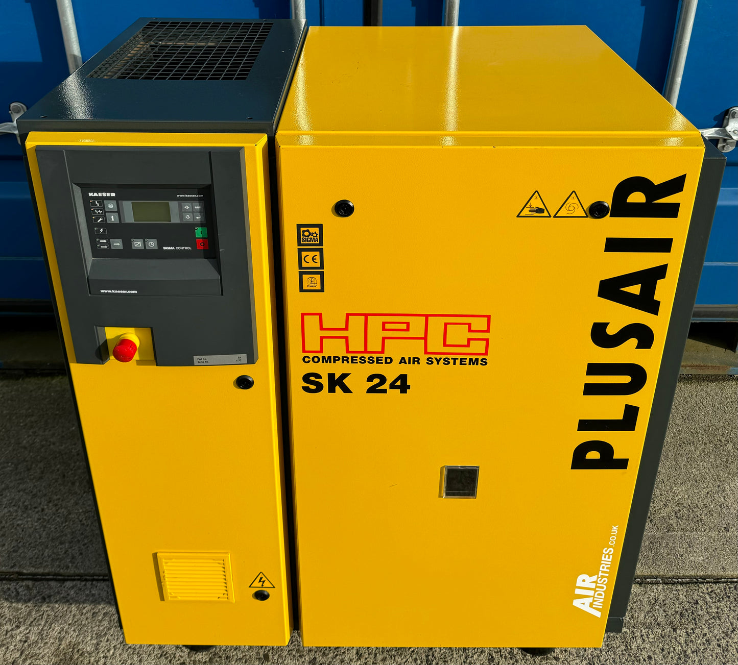 HPC / Kaeser SK24 Rotary Screw Compressor (15.0Kw, 77CFM)