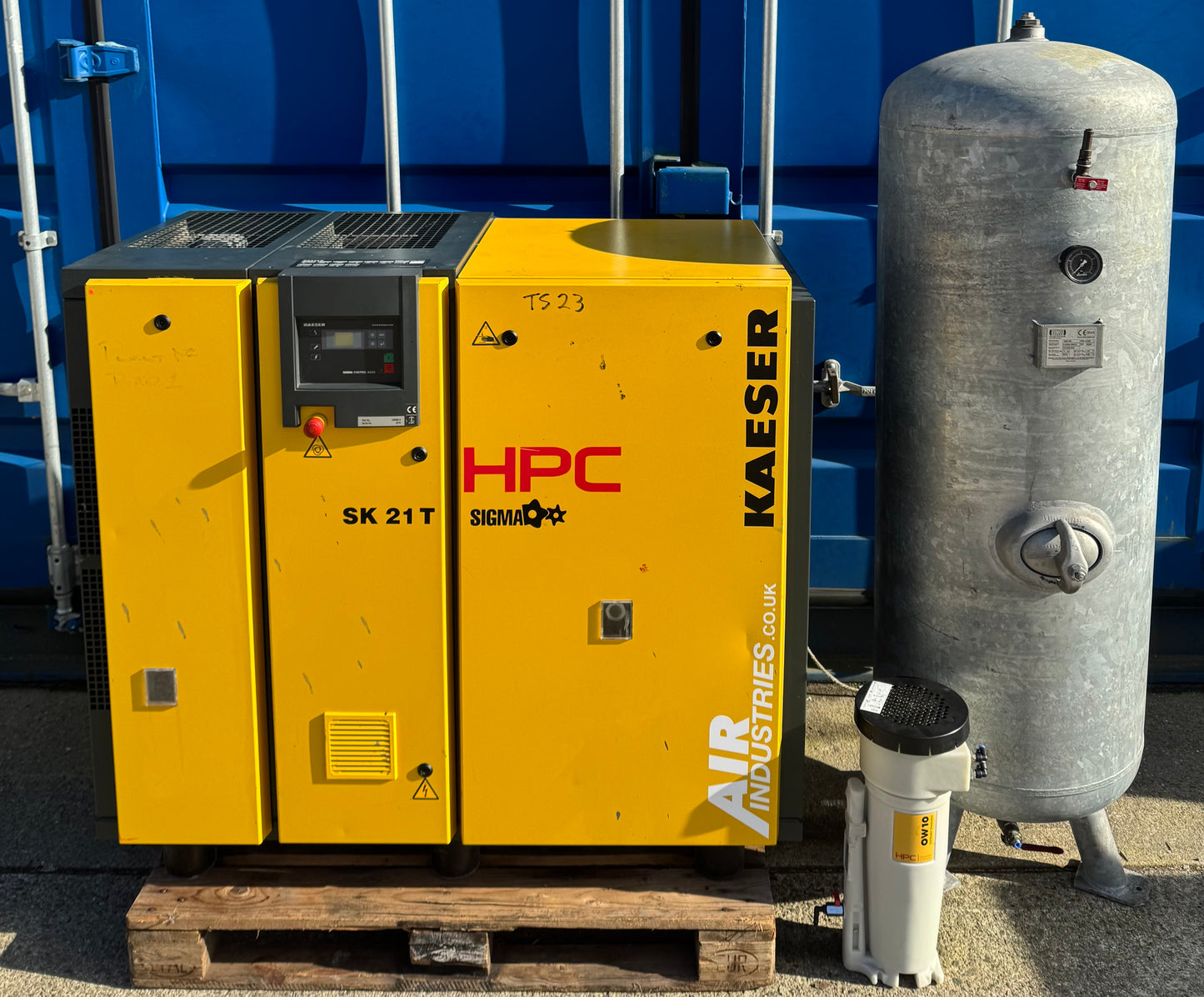 Kaeser / HPC SK21T Rotary Screw Compressor Package + Dryer + Receiver (8Bar, 64CFM)