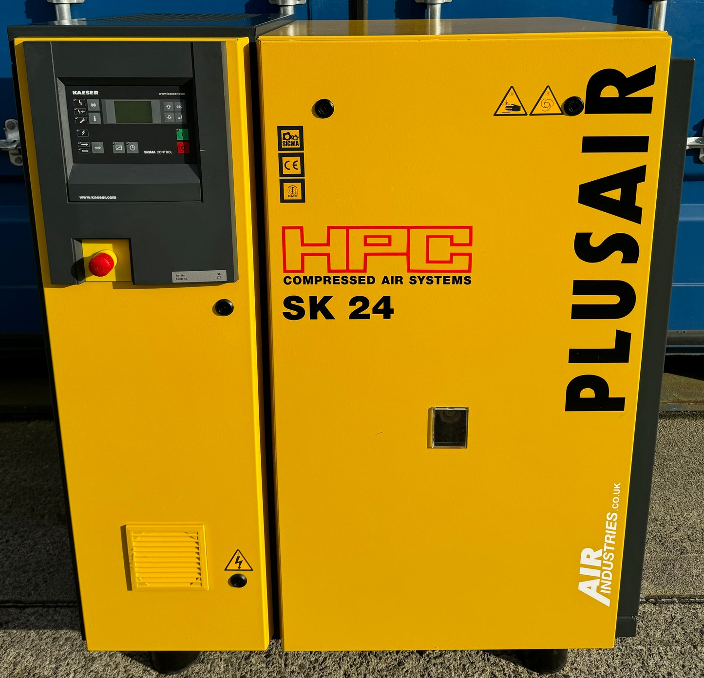 HPC / Kaeser SK24 Rotary Screw Compressor (15.0Kw, 77CFM)