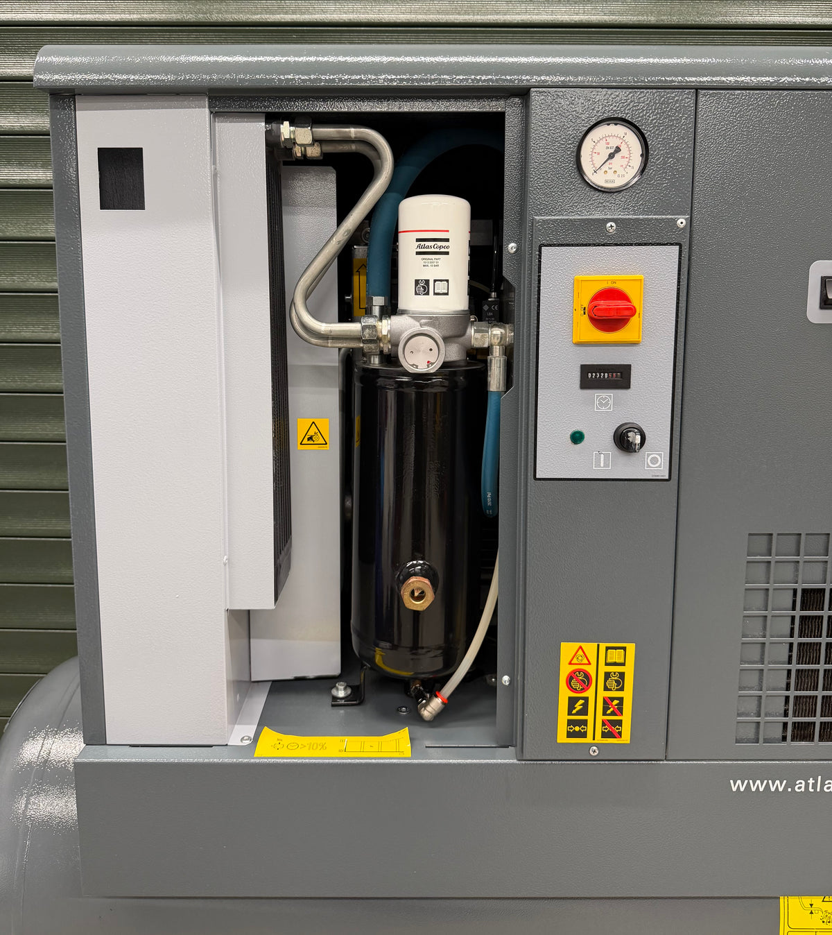 Atlas Copco GX5FF Receiver Mounted Rotary Screw Compressor With Dryer!