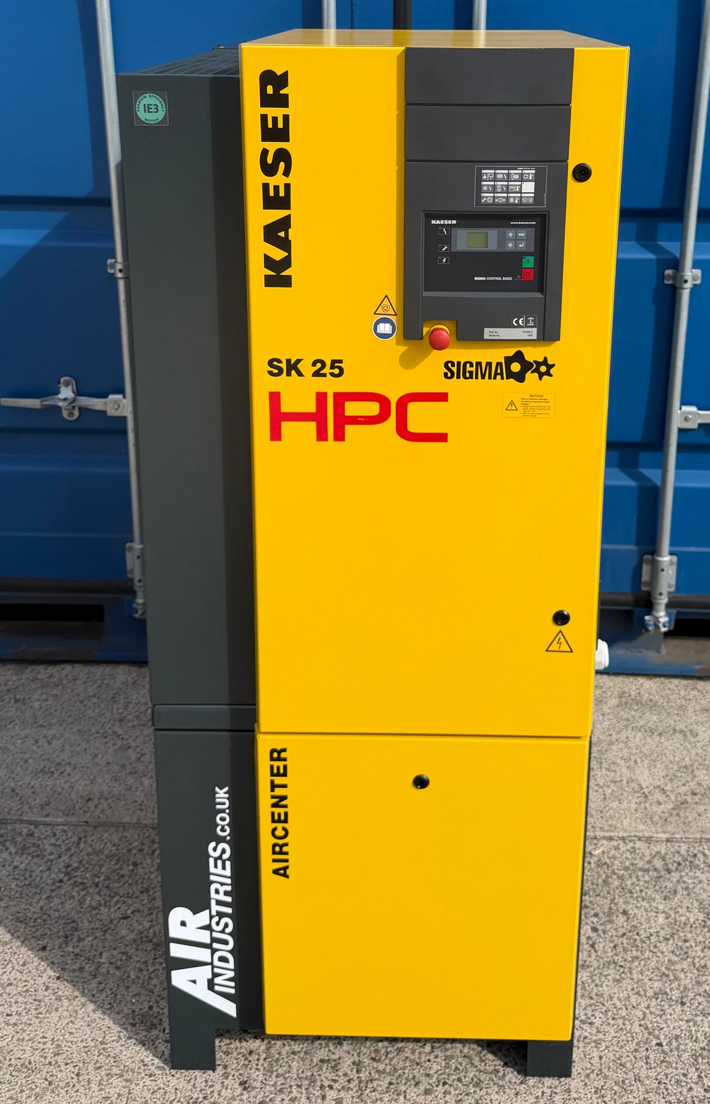 HPC / Kaeser Aircenter 25 Rotary Screw Compressor + Dryer 15Kw, 20Hp, 88.28cfm