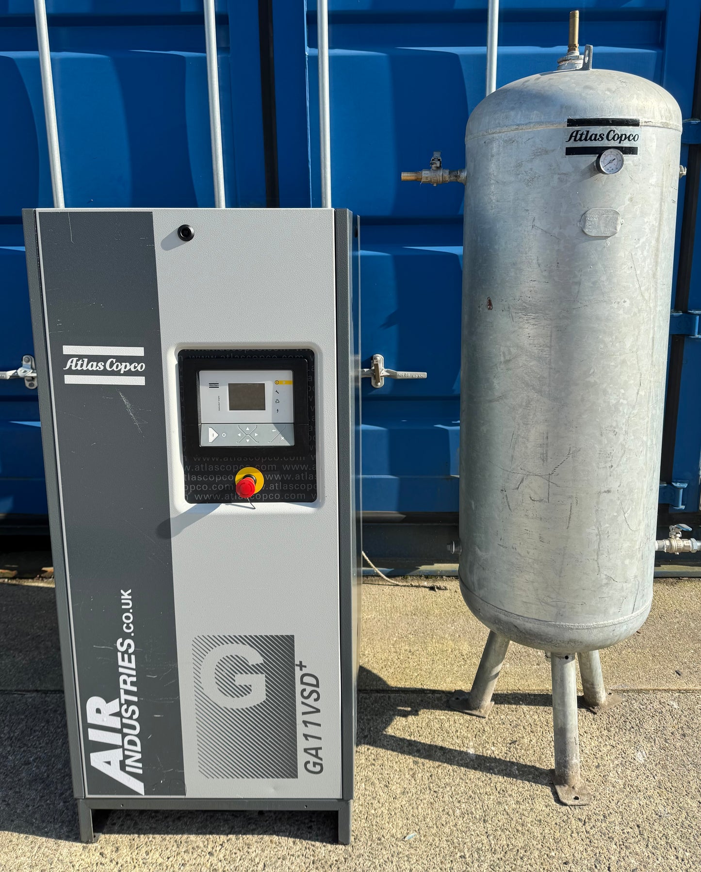 Atlas Copco GA11VSD+FF Variable Speed Rotary Screw Compressor + Dryer + Air Receiver  (68.8CFM)