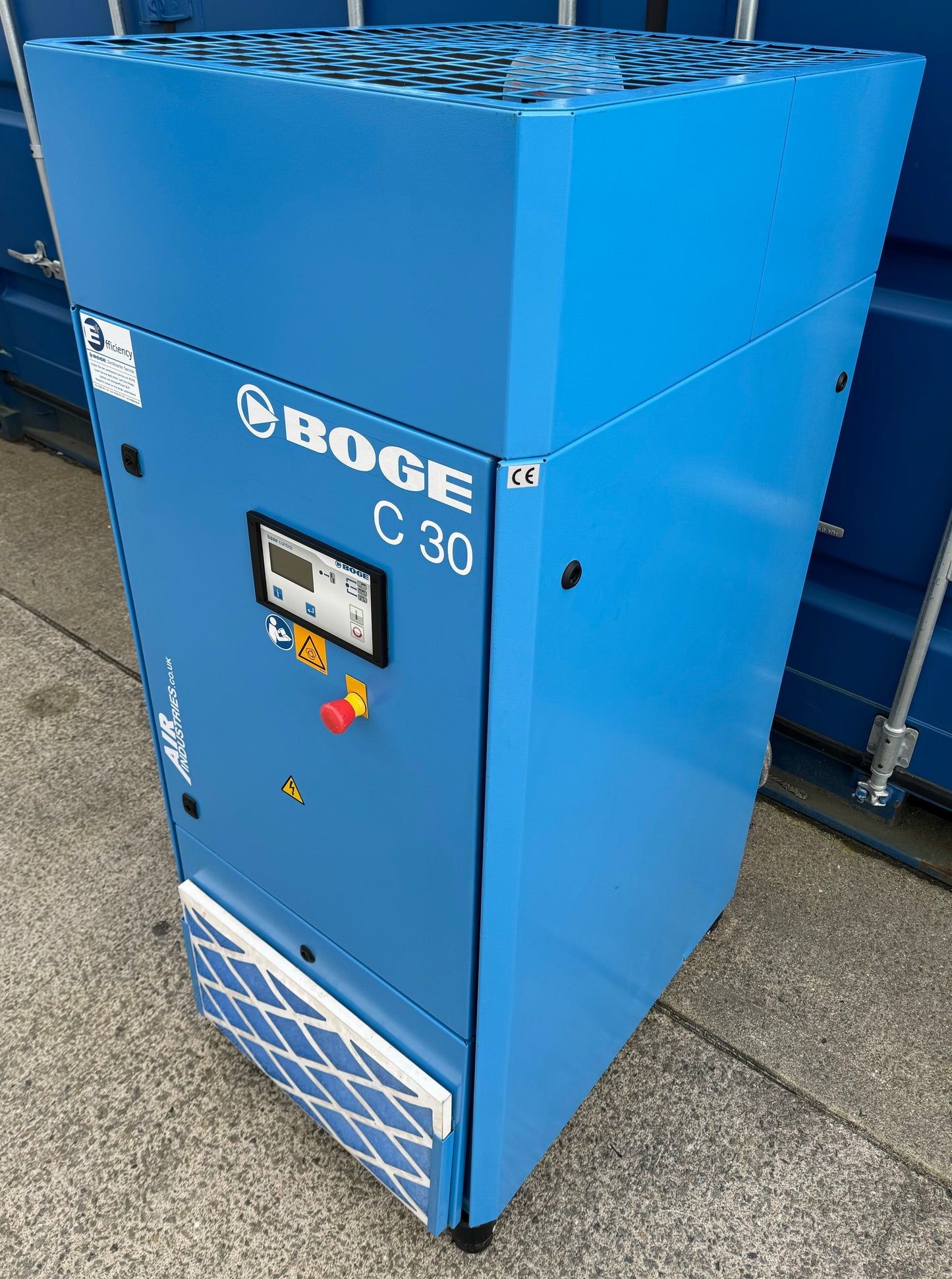 Boge C30 Rotary Screw Compressor (127Cfm, 22Kw)