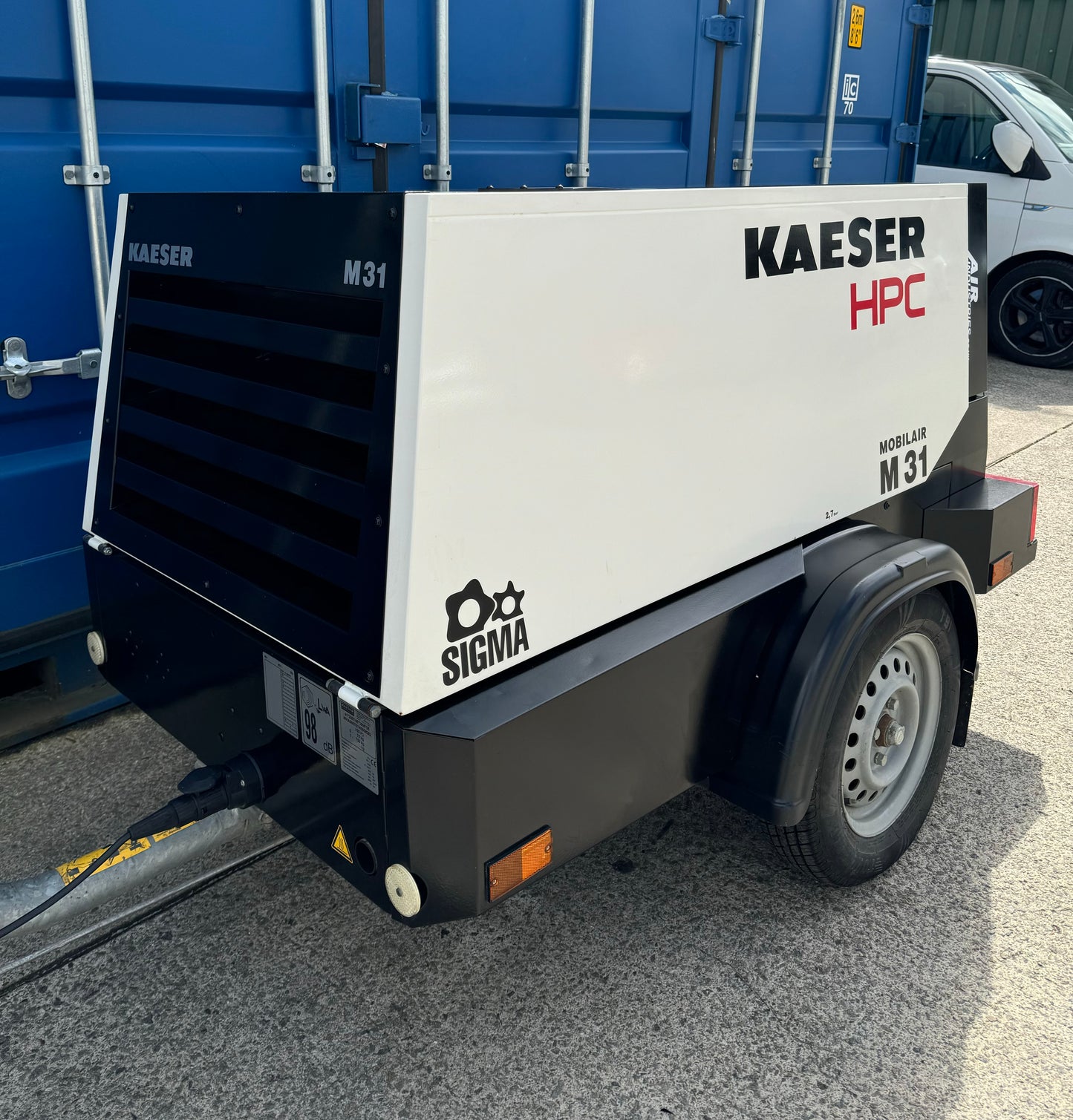 HPC / Kaeser M31 Portable Diesel Rotary Screw Compressor, 10bar,( 92Cfm)