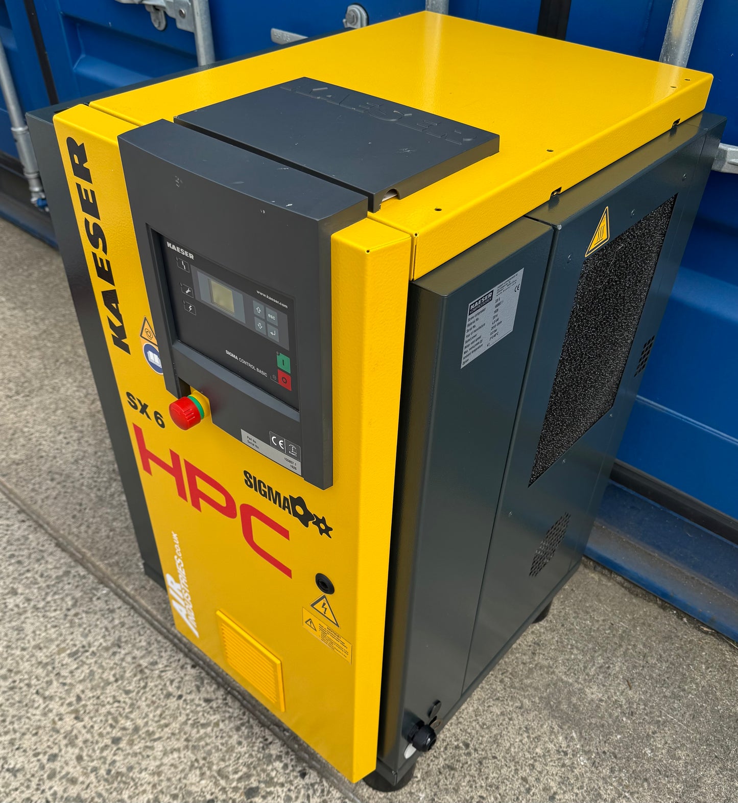 HPC / Kaeser SX6 Rotary Screw Compressor (4.0Kw, 21CFM, 8Bar, 116psi)