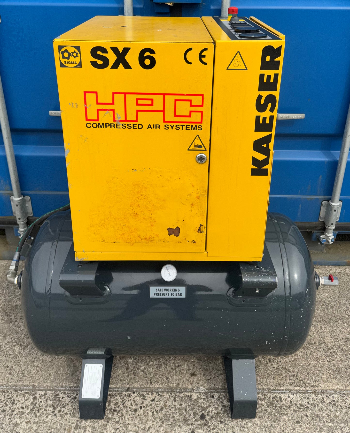 HPC / Kaeser SX6 Receiver Mounted Rotary Screw Compressor 4.0Kw 16.5cfm