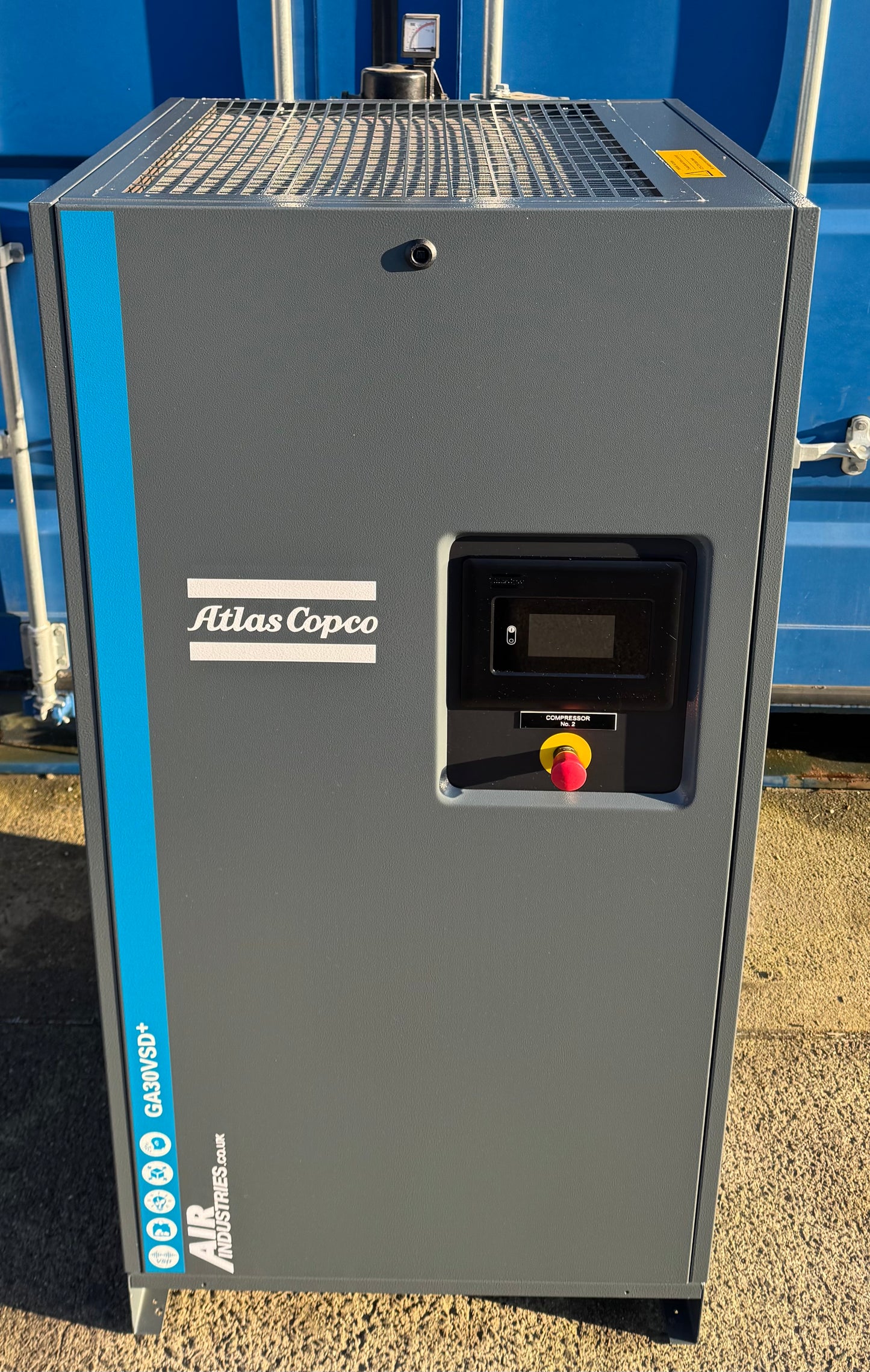 Atlas Copco GA30VSD+ Variable Speed Drive Rotary Screw Compressor, 30Kw, 206cfm!