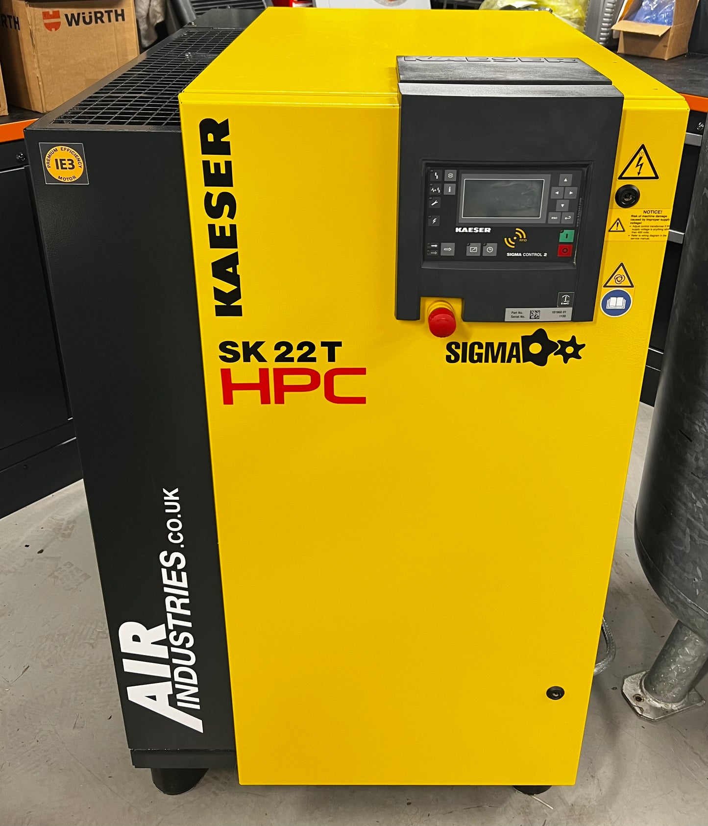 Kaeser / HPC SK22T Rotary Screw Compressor Packahe + Dryer + Receiver (8Bar, 70CFM)