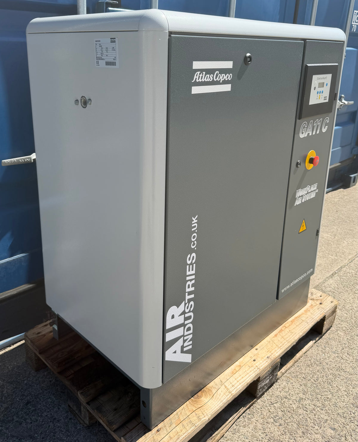 Atlas Copco GA11 Floor Mounted Rotary Screw Compressor, 11Kw, 42cfm, 13Bar!